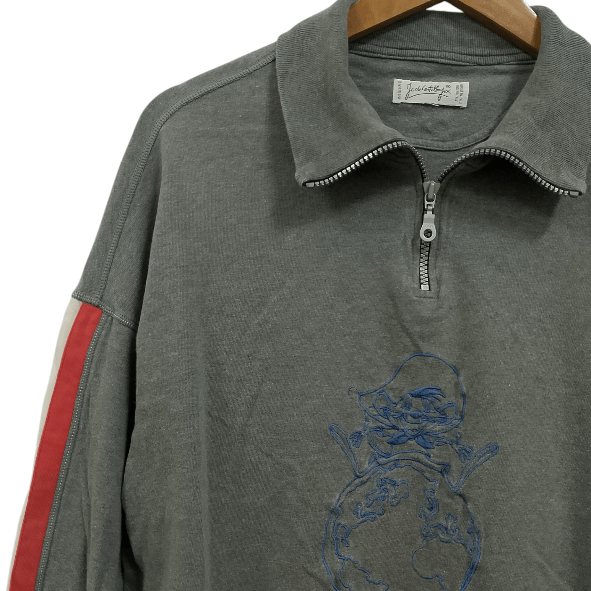 Jean Charles De Castelbajac Vintage JC de Castelbajac Made in Italy Half Zipper Size US XL / EU 56 / 4 - 4 Thumbnail