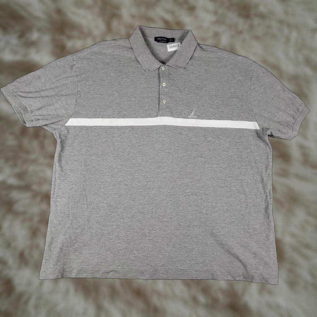 Nautica Nautica Polo Shirt Mens Size 3X Gray Casual Short Sleeve Adult Polo Shirt Big & Tall Gray Nautica Casual Polo Shirt Men 3X Size US XXL / EU 58 / 5 - 1 Thumbnail