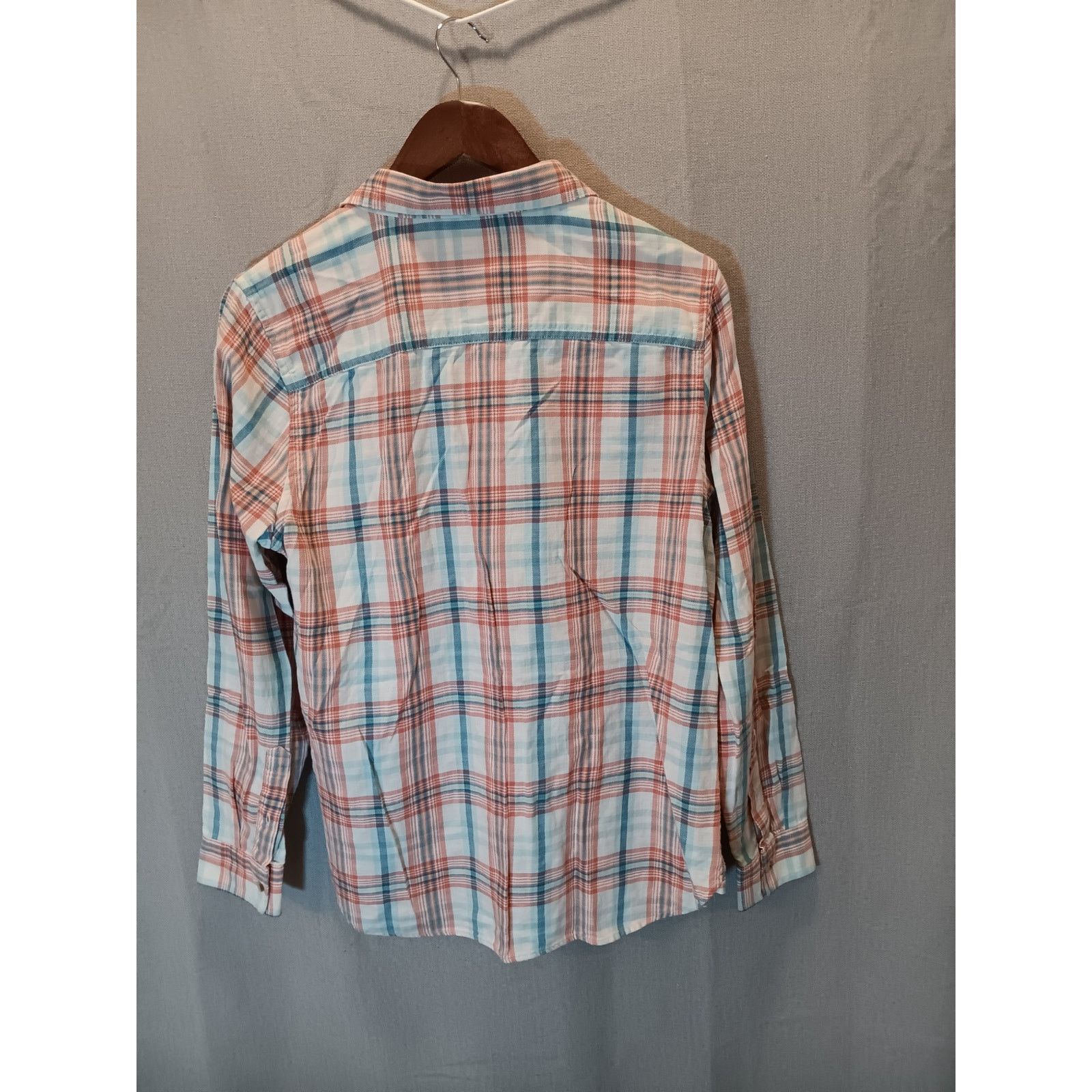 L.L. Bean LL Bean Medium Plaid Shirt Men’s White Orange Button-Up Size US M / EU 48-50 / 2 - 2 Thumbnail