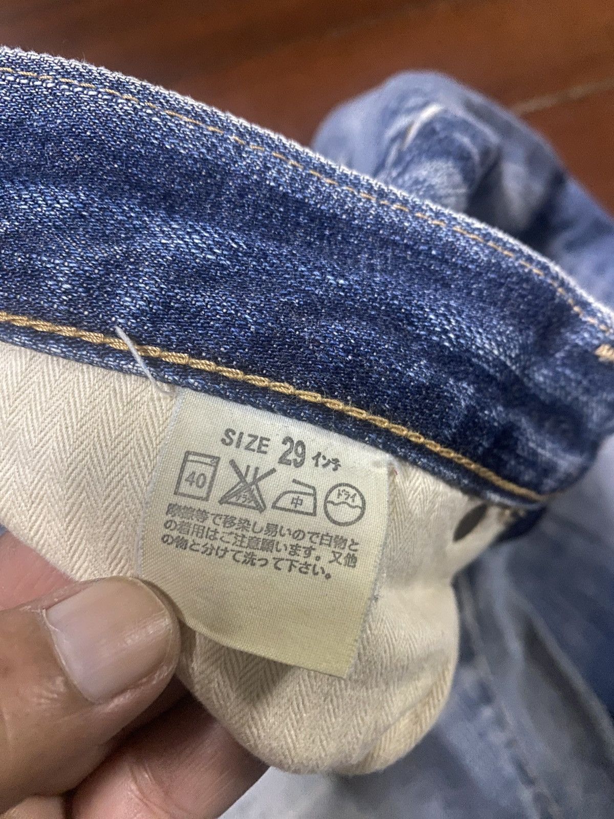 Levi's Vintage Levis 510 Red Loop Jeans nice faded mud wash rework Size US 29 - 20 Thumbnail