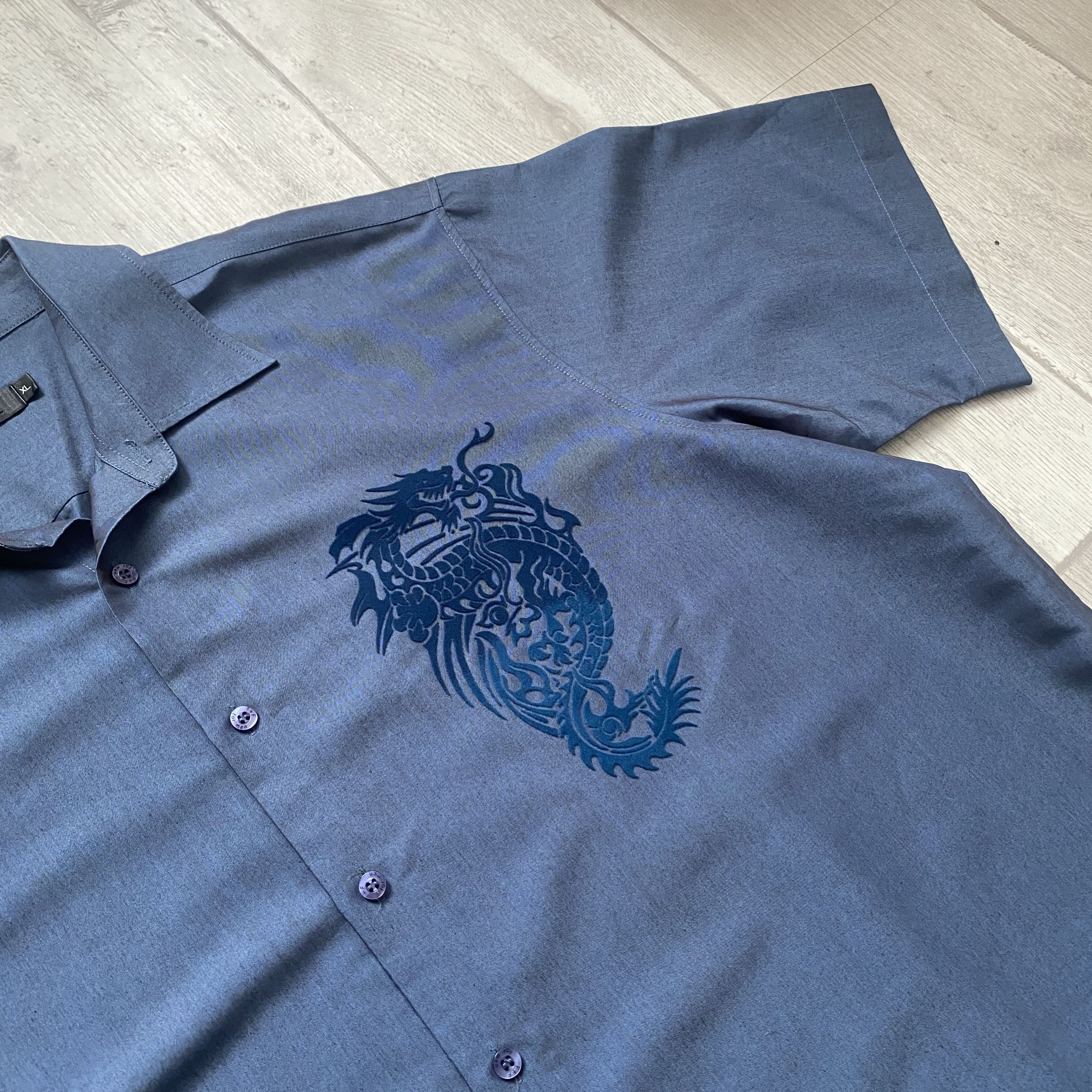 Japanese Brand Vintage Y2K Japanese Style Dragon Hawaiian Boxy Shirt Size US XL / EU 56 / 4 - 5 Thumbnail