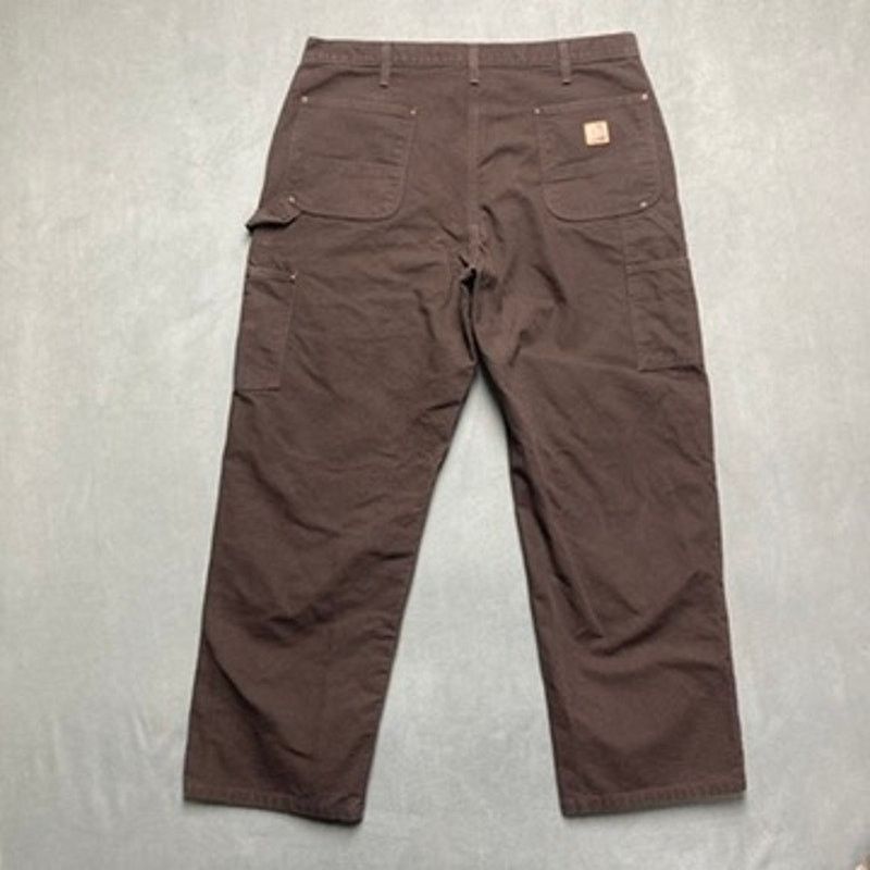 Carhartt Carhartt B136 DKB Mens 38x30 Dark Brown Double Knee Canvas Size US 38 / EU 54 - 6 Thumbnail