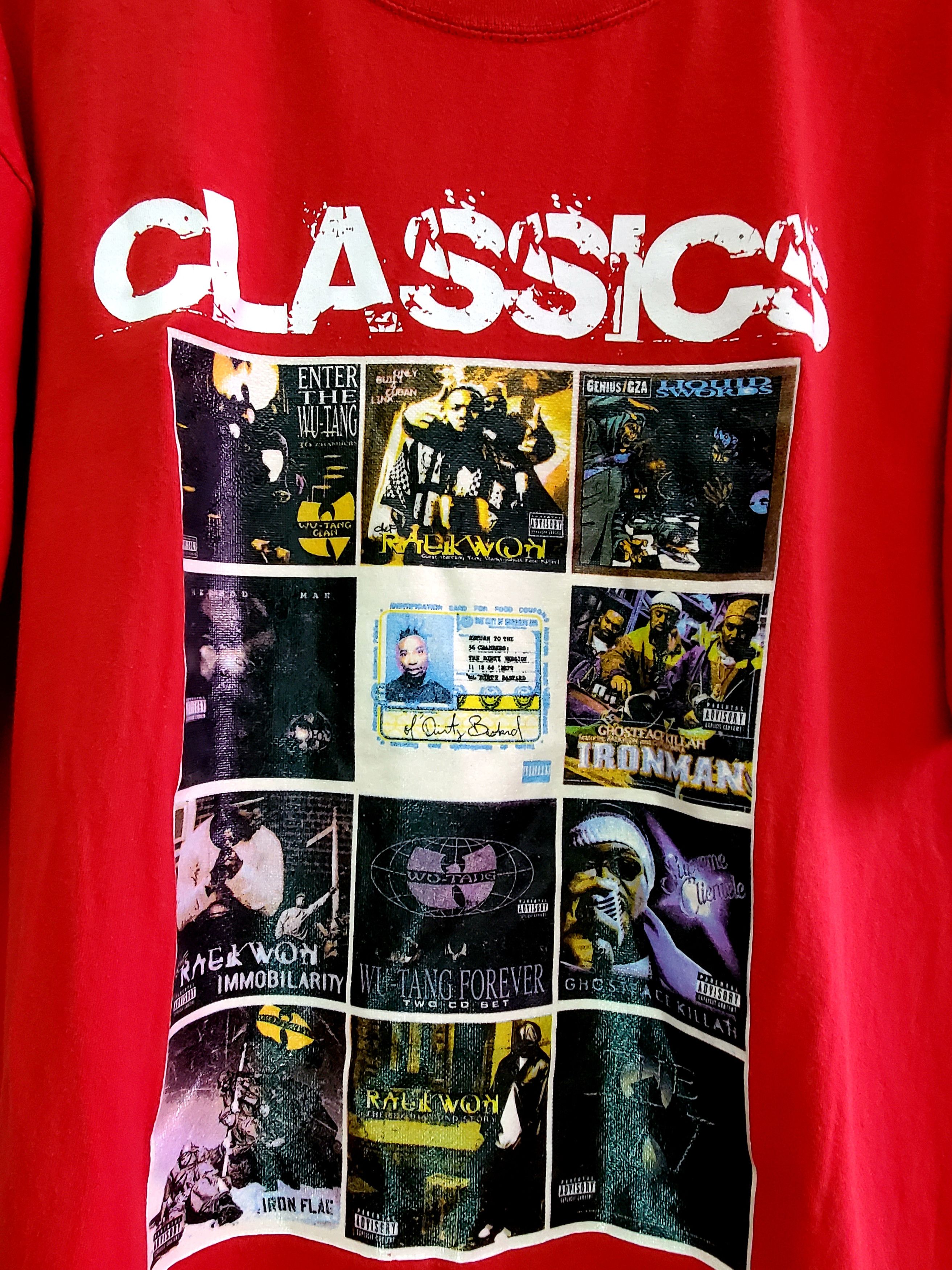 Band Tees × Rap Tees × Vintage Vintage Wu Tang Clan Classics Rap Tee Hip Hop Band Cuban shi Size US XXL / EU 58 / 5 - 2 Thumbnail