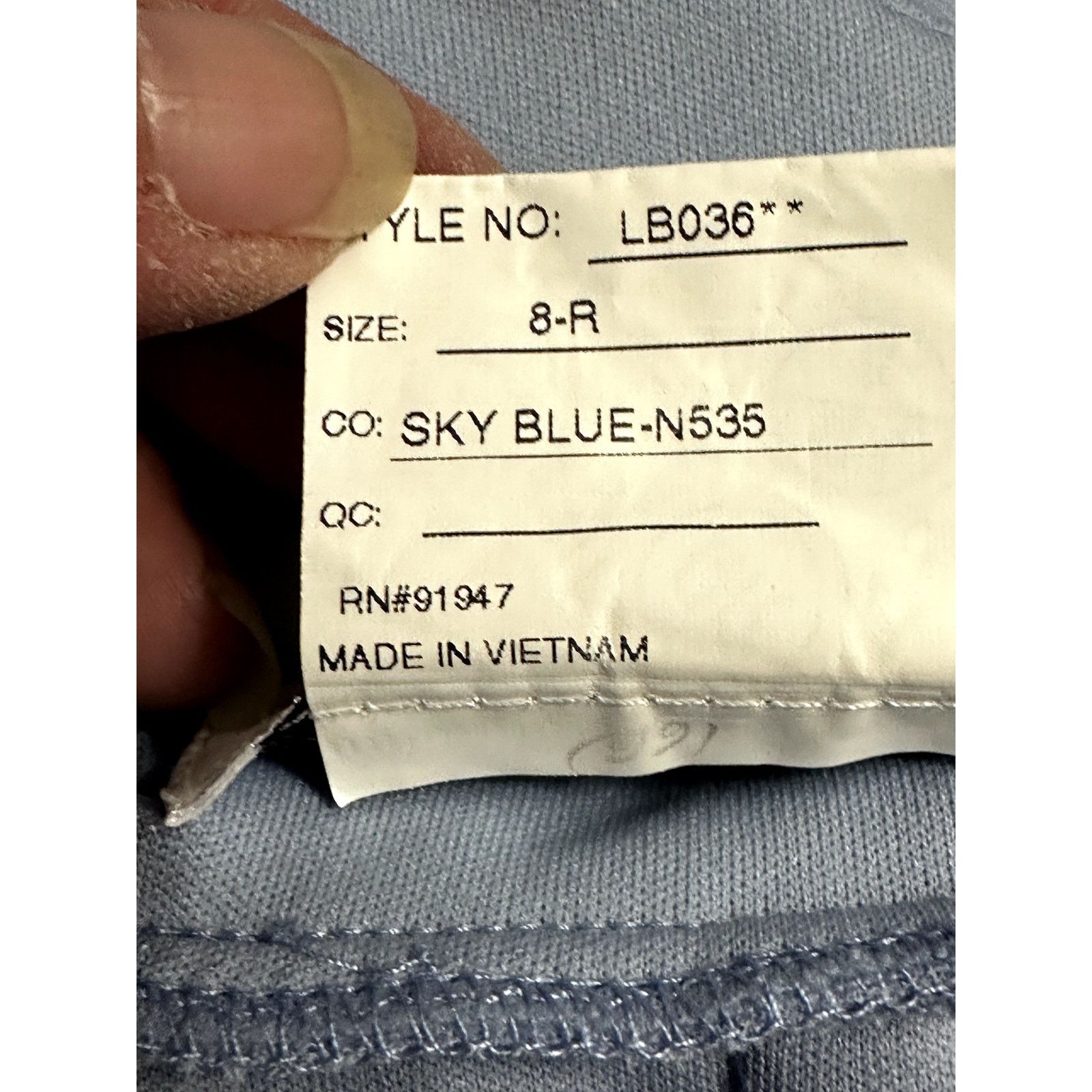 Other Lovely Maxi Dress Center Slit V-Neckline Light Blue W 8 NWOT Size M / US 6-8 / IT 42-44 - 9 Thumbnail