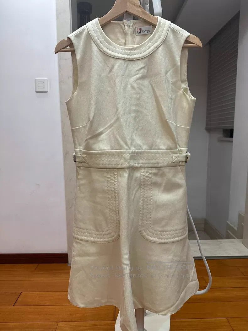 Valentino Valentino Off-white dress Size S / US 4 / IT 40 - 2 Thumbnail