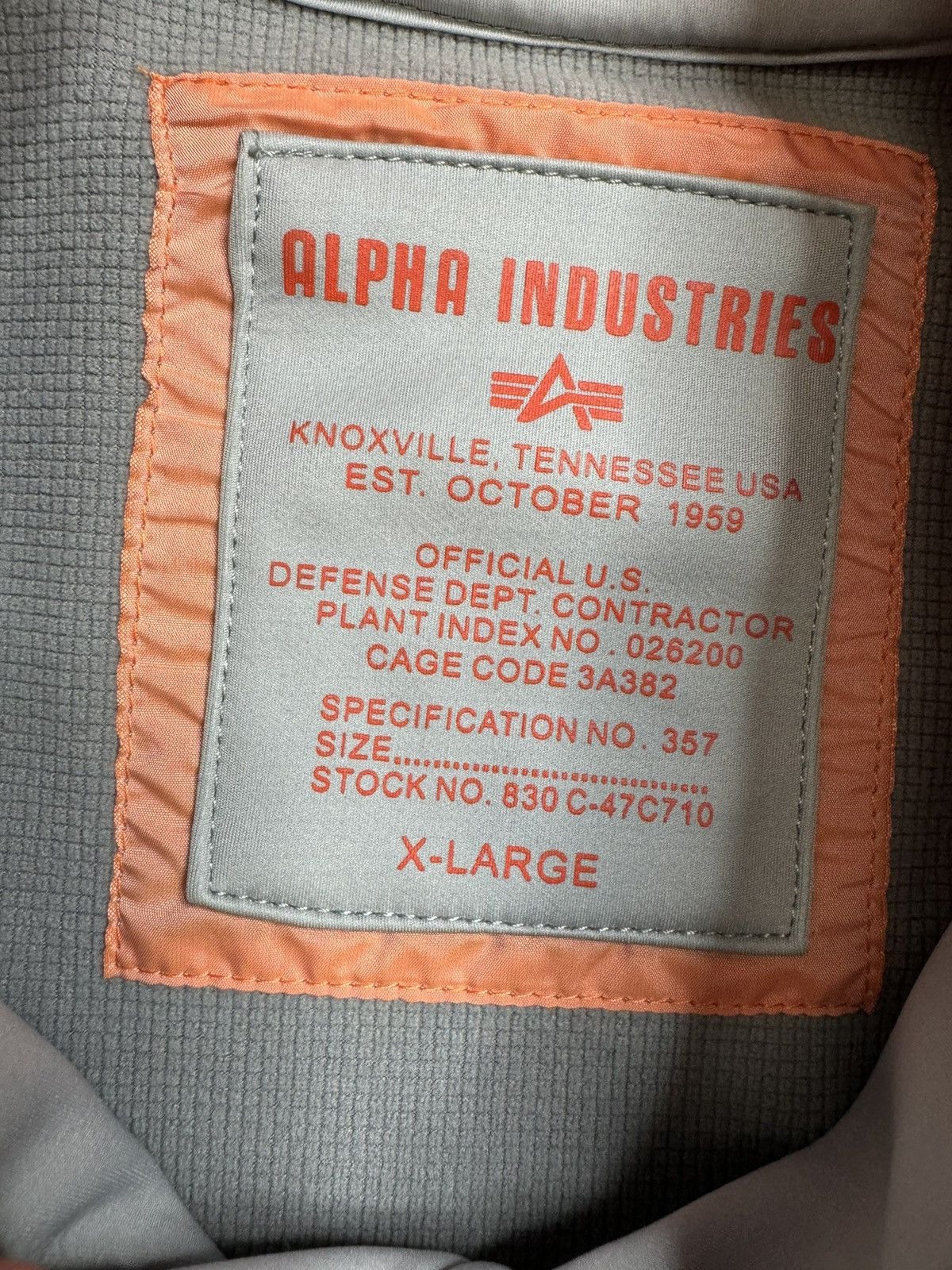 Alpha Industries × Vintage Vintage Alpha Industries Bomber Jacket Size US XL / EU 56 / 4 - 4 Thumbnail