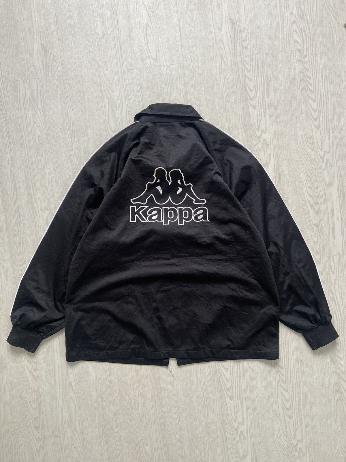 Kappa × Vintage Vintage 1990’s Kappa Big Logo Sidetape Jacket Size US L / EU 52-54 / 3 - 4 Thumbnail