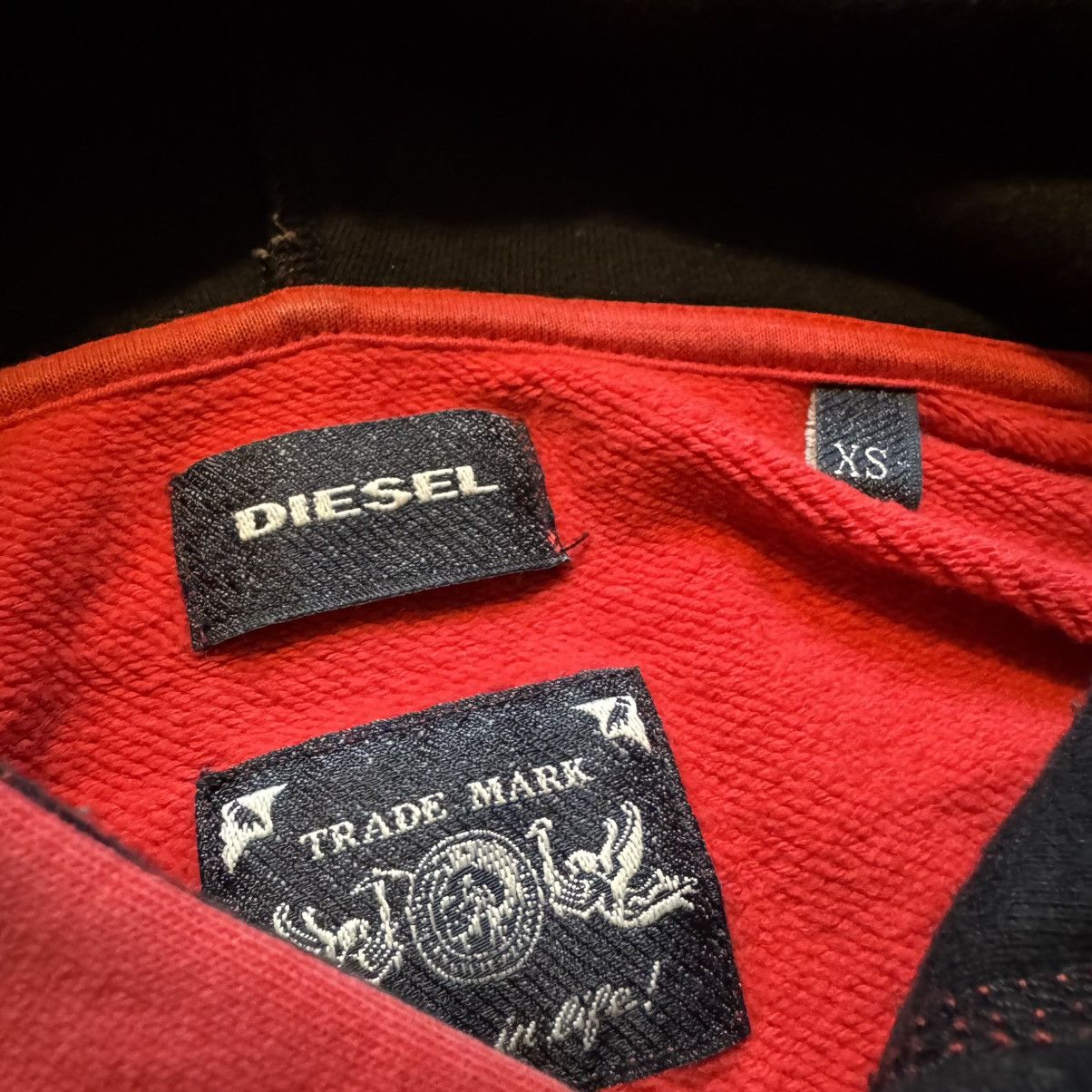 Diesel diesel industries only the brave native red hoodie size xs Size US XS / EU 42 / 0 - 4 Thumbnail