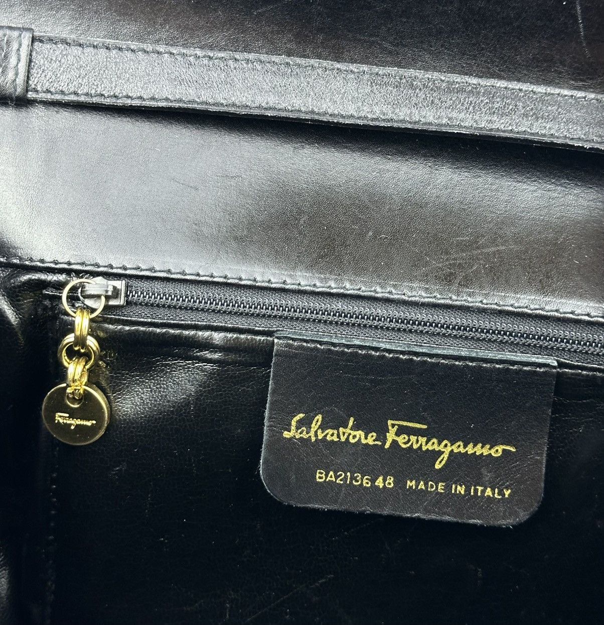 Salvatore Ferragamo × Vintage Salvatore Ferragamo GANCINI Logo Leather Shoulder Bag Women Size ONE SIZE - 22 Thumbnail