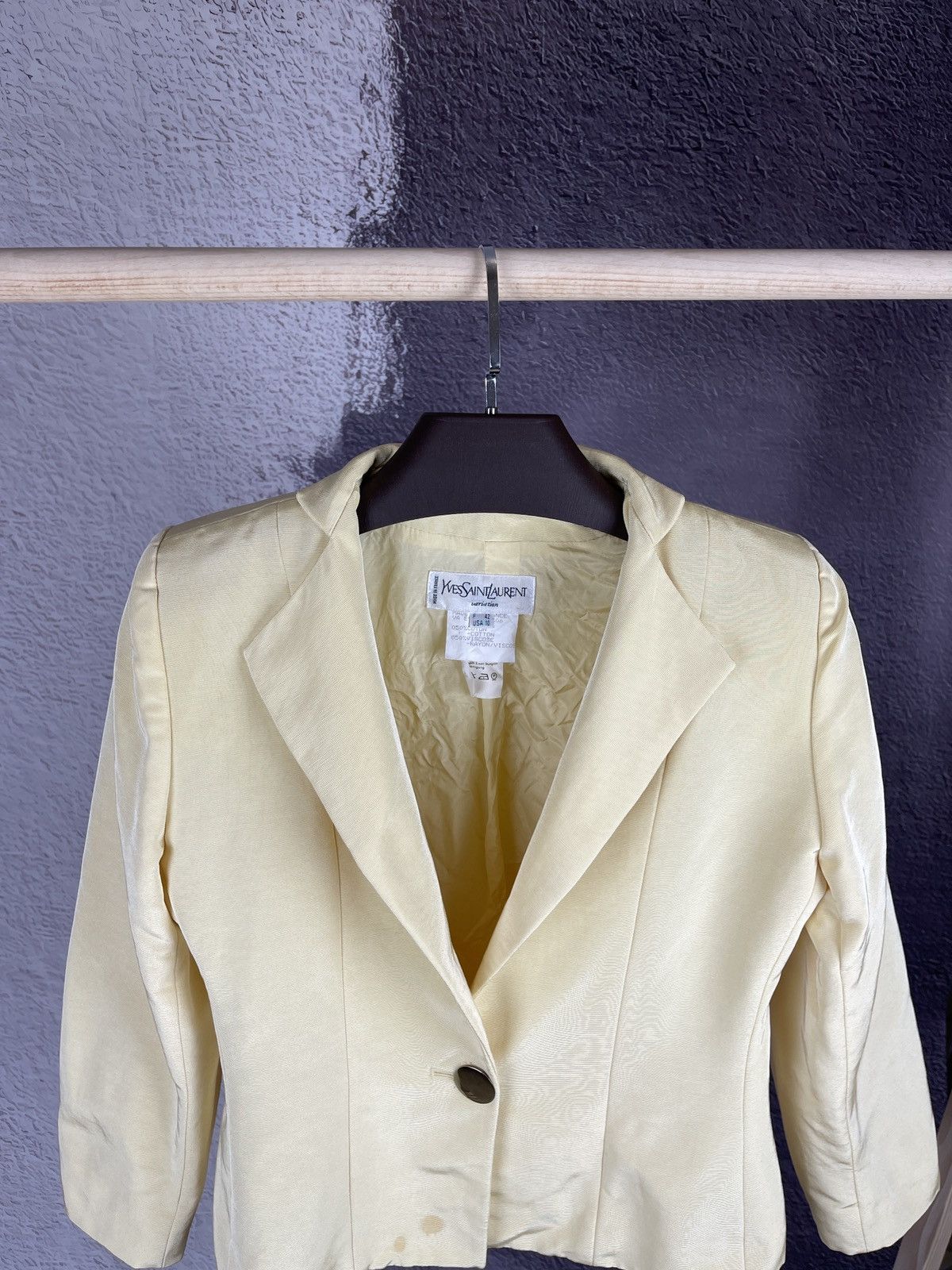 Other Yves Saint Laurent variation vintage made in France blazer Size L / US 10 / IT 46 - 9 Thumbnail