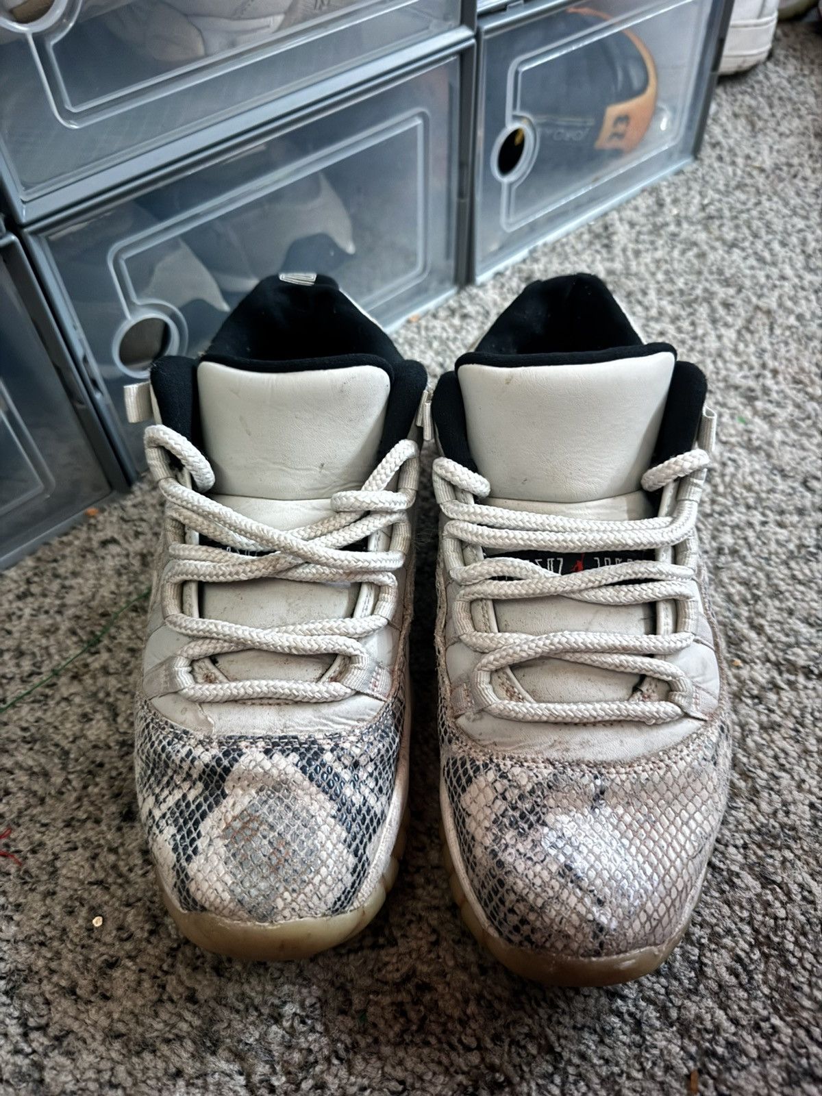 Jordan Brand Air Jordan 11 ‘Snakeskin Light Bone’ Size US 7 / EU 40 - 1 Thumbnail