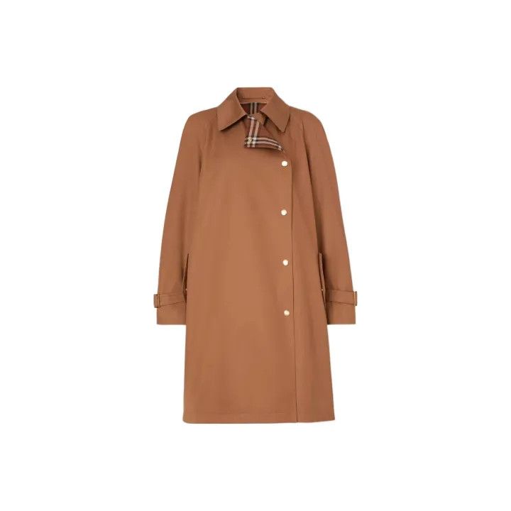 Burberry Burberry FW22 Long Plaid Overcoat for Women 0079 Size S / US 4 / IT 40 - 1 Thumbnail