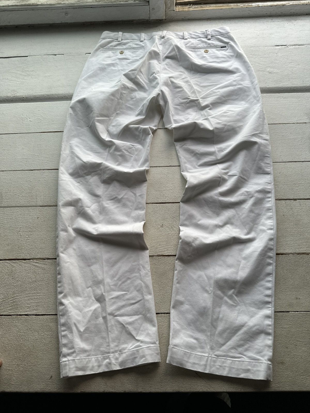 Polo Ralph Lauren LUXURY🚨Vintage Polo Ralph Lauren WHITE Baggy Pants Size US 36 / EU 52 - 12 Thumbnail