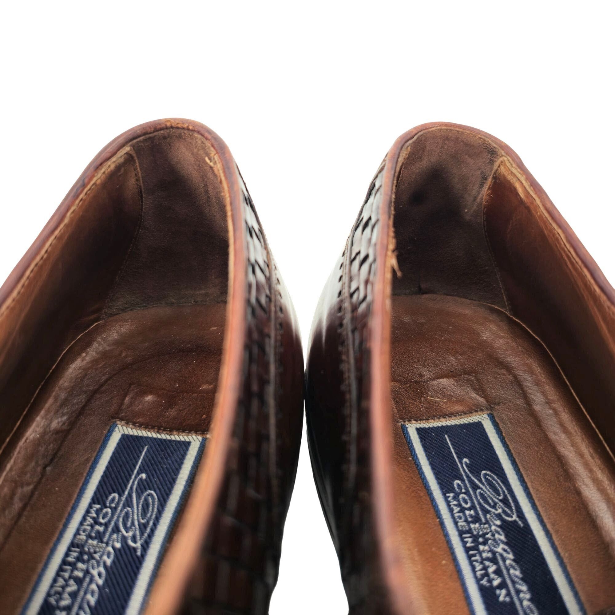 Bragano × Cole Haan Bragano Cole Haan Woven Leather Oxfords Brown Italy Mens 9.5 Size US 9.5 / EU 42-43 - 10 Thumbnail