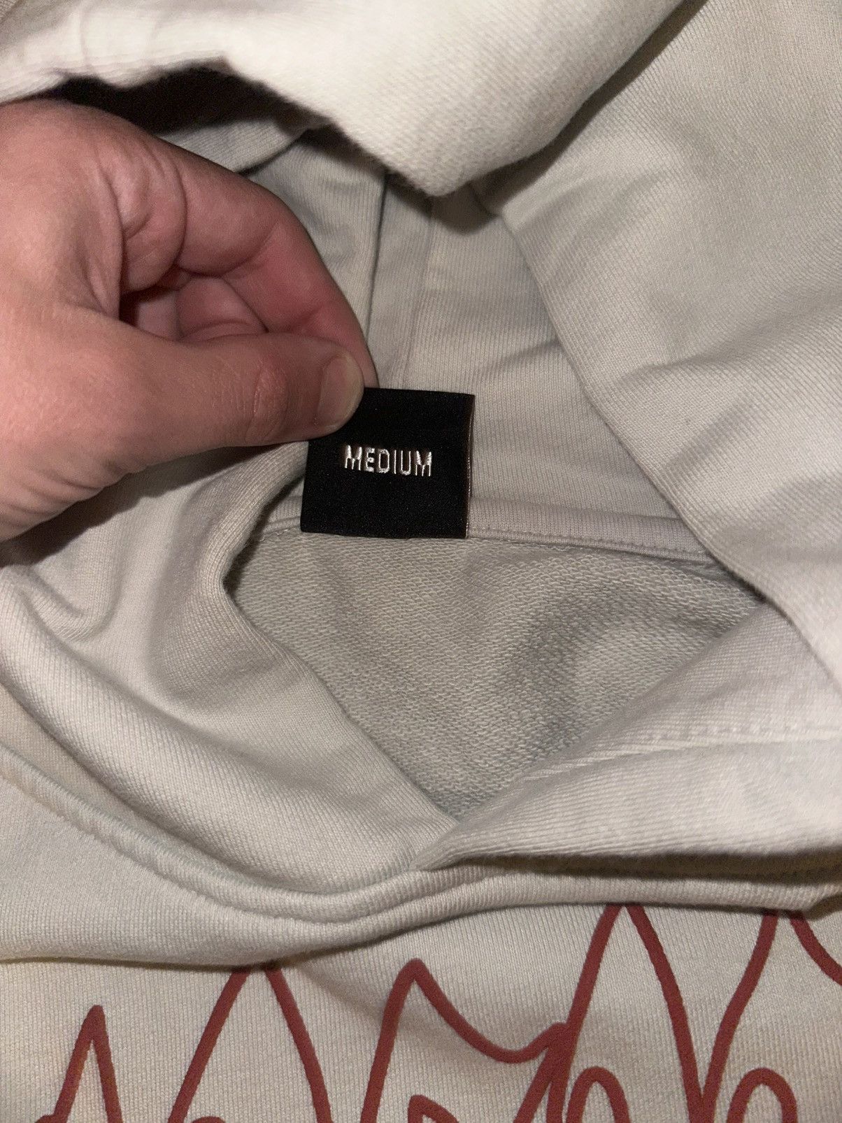 Revenge X Kill Outline Hoodie Cement/Red Size US M / EU 48-50 / 2 - 4 Thumbnail