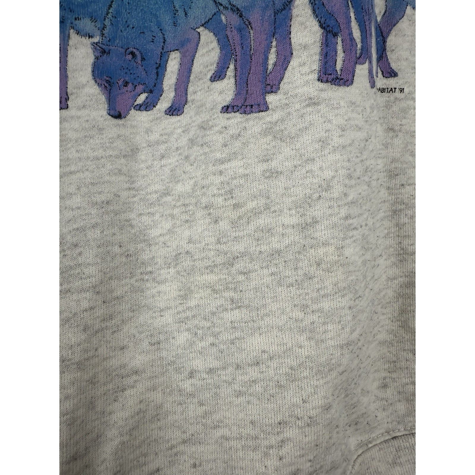 Vintage VTG Native American Sweatshirt XL 90s Wolf Pack Tribal Size US XL / EU 56 / 4 - 5 Thumbnail