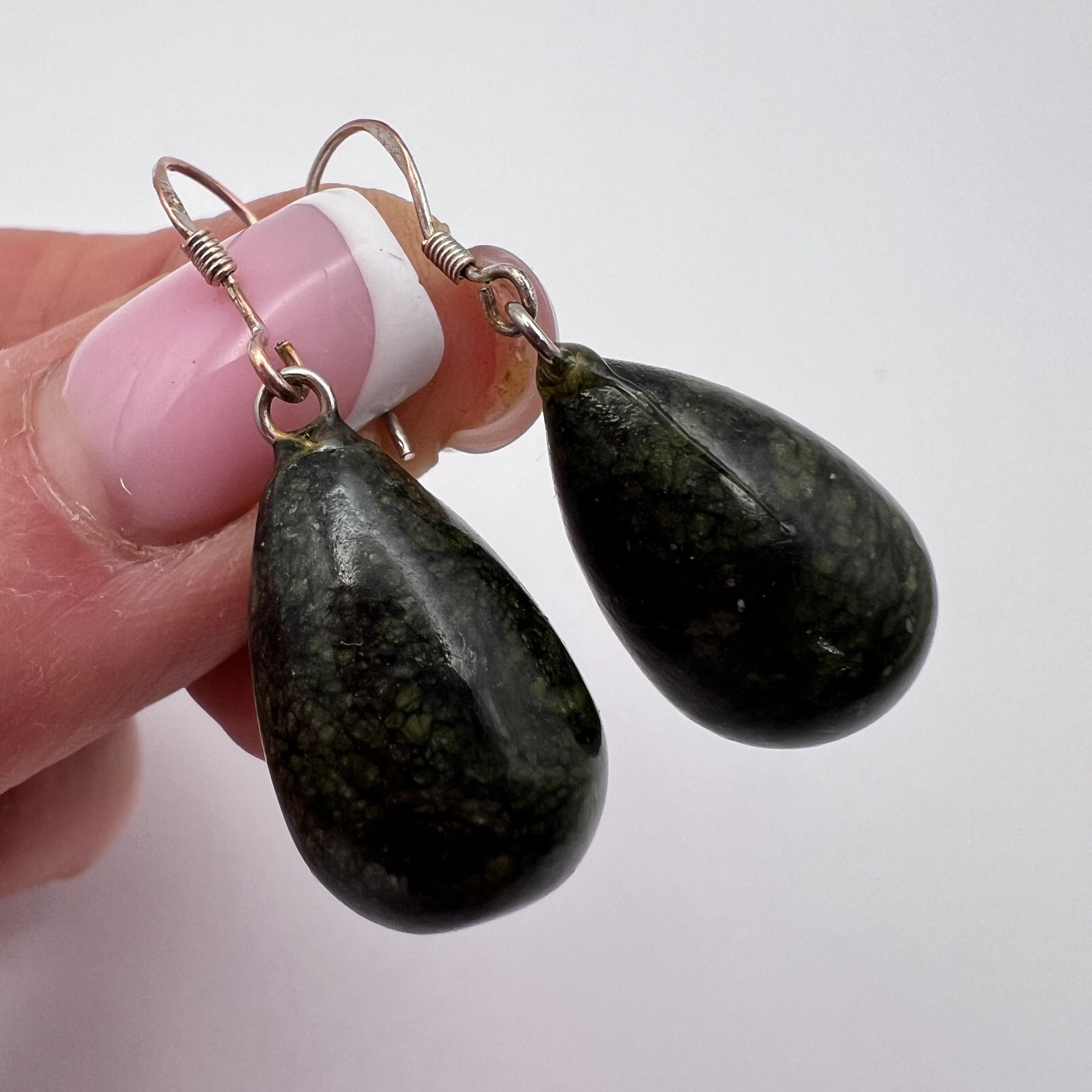 Vintage Vintage Pair Of Stud Earrings Sterling Silver 925 Stone Size ONE SIZE - 3 Thumbnail