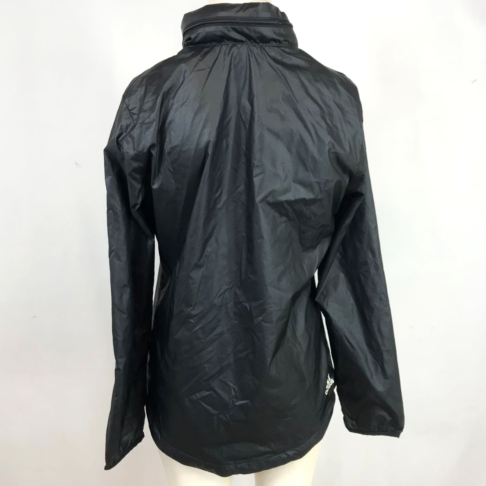 Adidas ADIDAS WMS SMALL BLACK FULL ZIP WINDBREAKER JACKET WITH UP HOOD Size S / US 4 / IT 40 - 5 Thumbnail