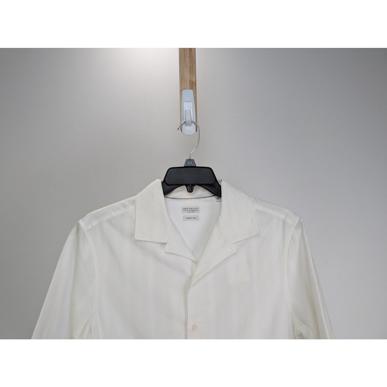 Brunello Cucinelli o1rshd1 Half Sleeve Button up Shirt in White Size US S / EU 44-46 / 1 - 5 Thumbnail