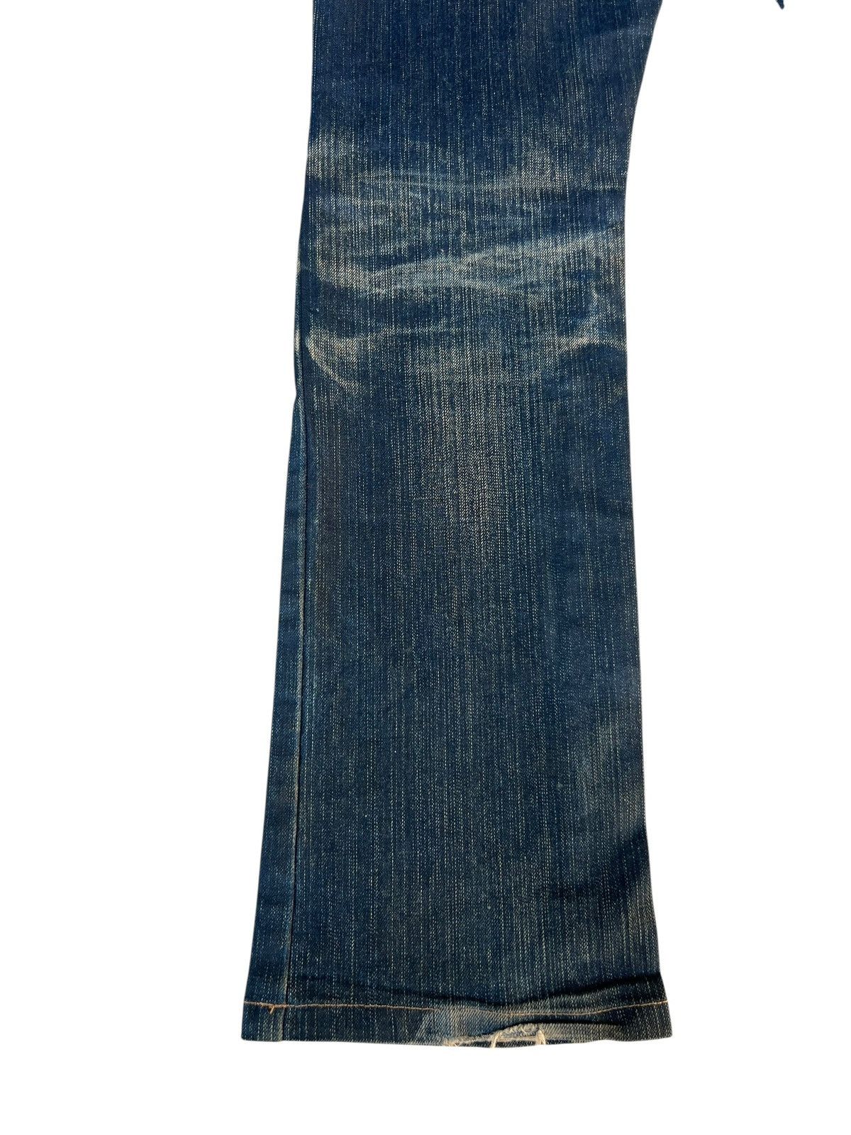 Tornado Mart Trashed Tornado Mart Distress Dirty Mud Denim Flare Jeans Size US 33 - 18 Thumbnail