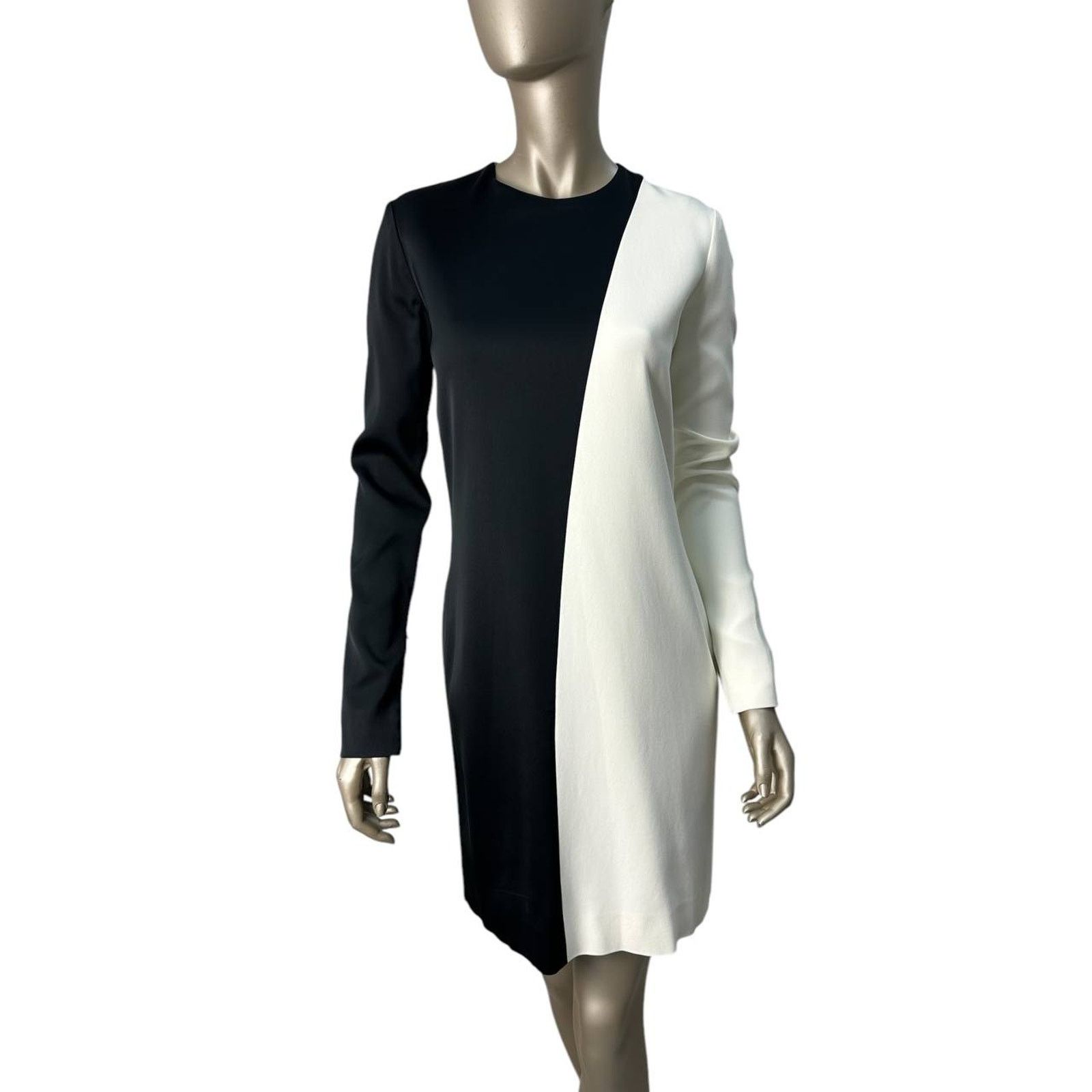 Celine Refined Black White Mini Dress Sz.40
