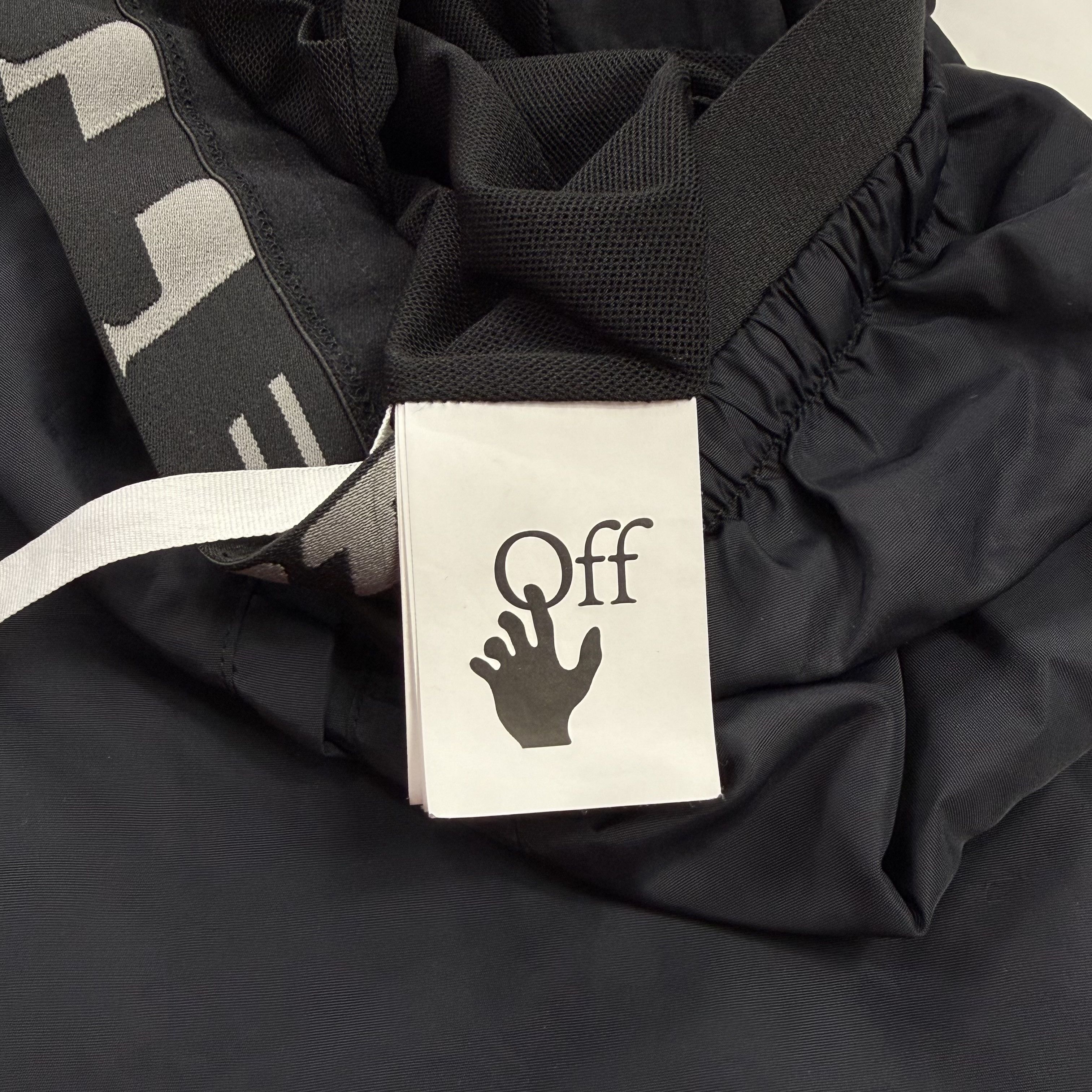Off-White Off-White Black Industrial Logo Waistband Shorts Men's Large Size US 34 / EU 50 - 10 Thumbnail