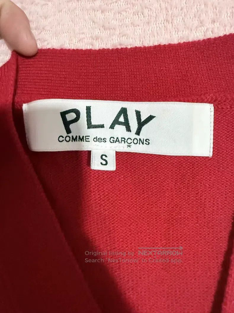 Comme des Garcons Comme Des Garcons Red heart wool cardigan Size S / US 4 / IT 40 - 4 Thumbnail