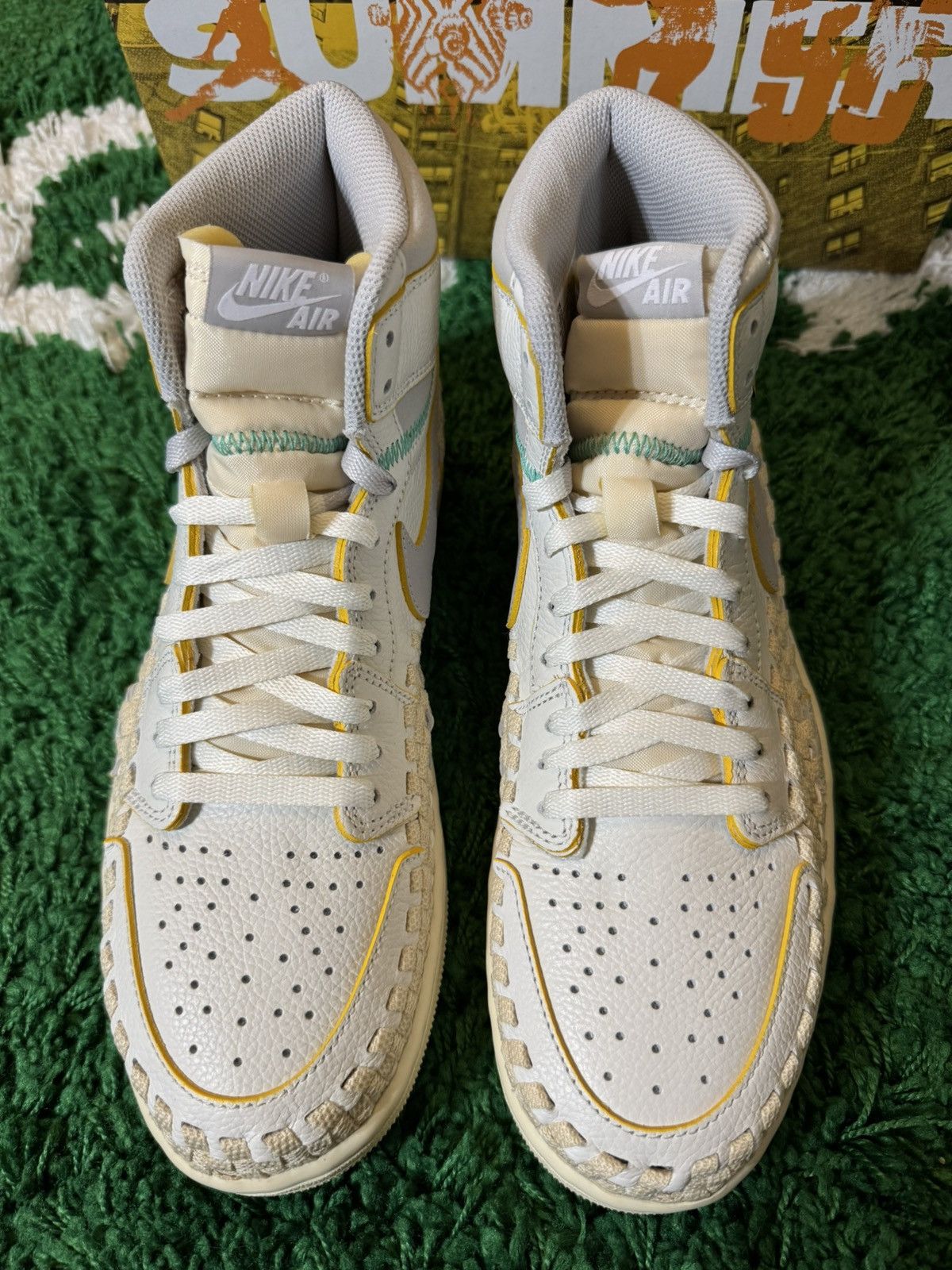 Union LA Jordan 1 High OG Union LA Bephies Beauty Supply Summer White Size US 10 / EU 43 - 2 Thumbnail