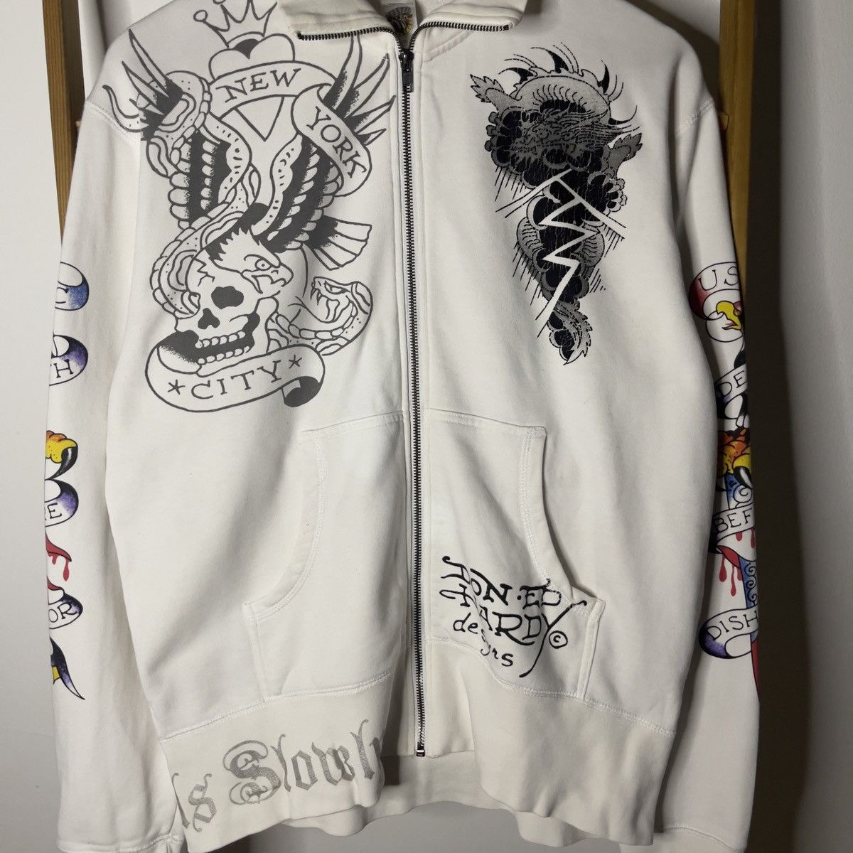 Christian Audigier × Ed Hardy Crazy Logo Ed Hardy by Christian audigier Zipper Hoodie Size US S / EU 44-46 / 1 - 3 Thumbnail