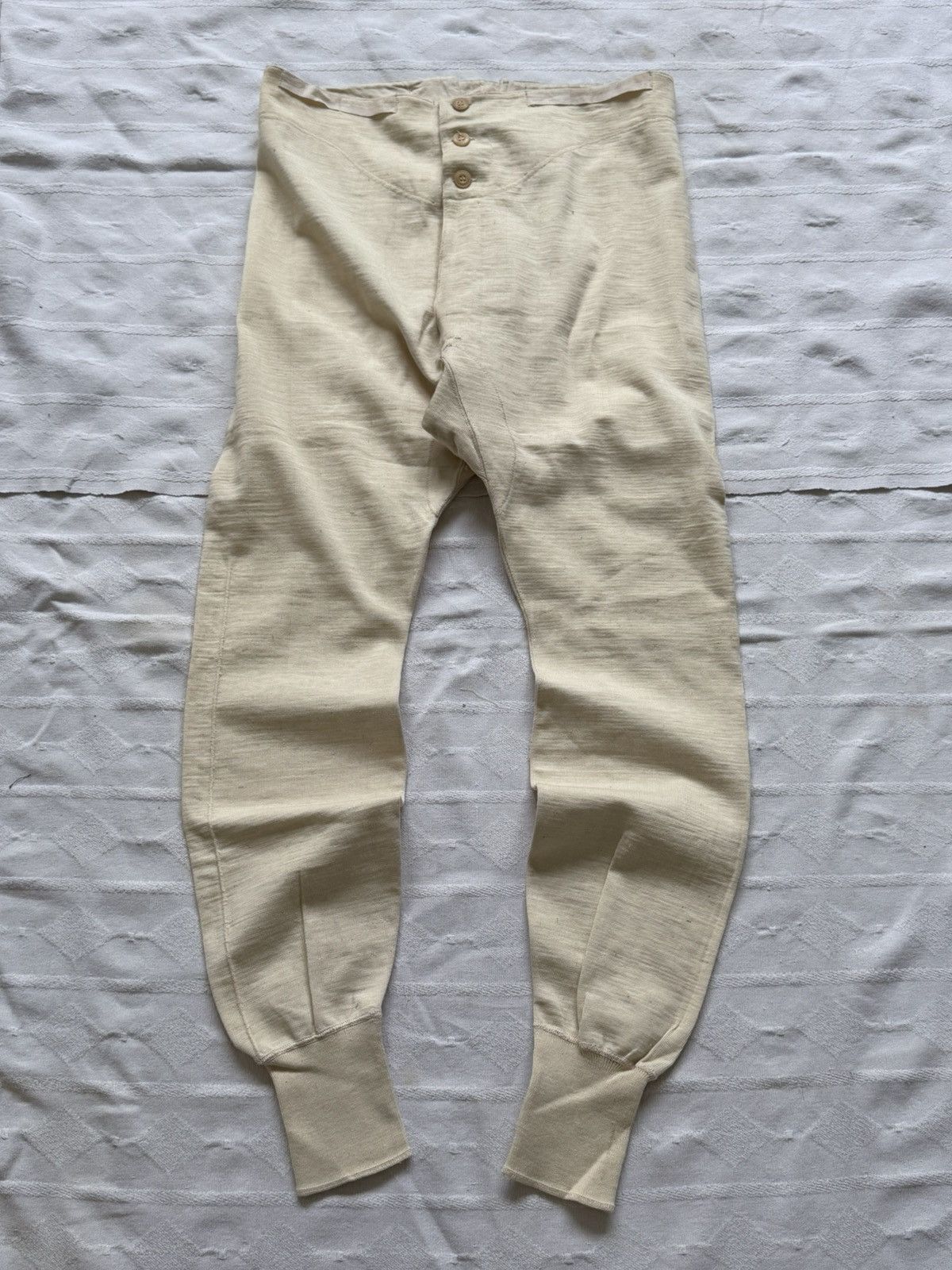 Vintage Vintage 1951 Dated French Military Underwear Thermal Pants Size US 32 / EU 48 - 1 Thumbnail