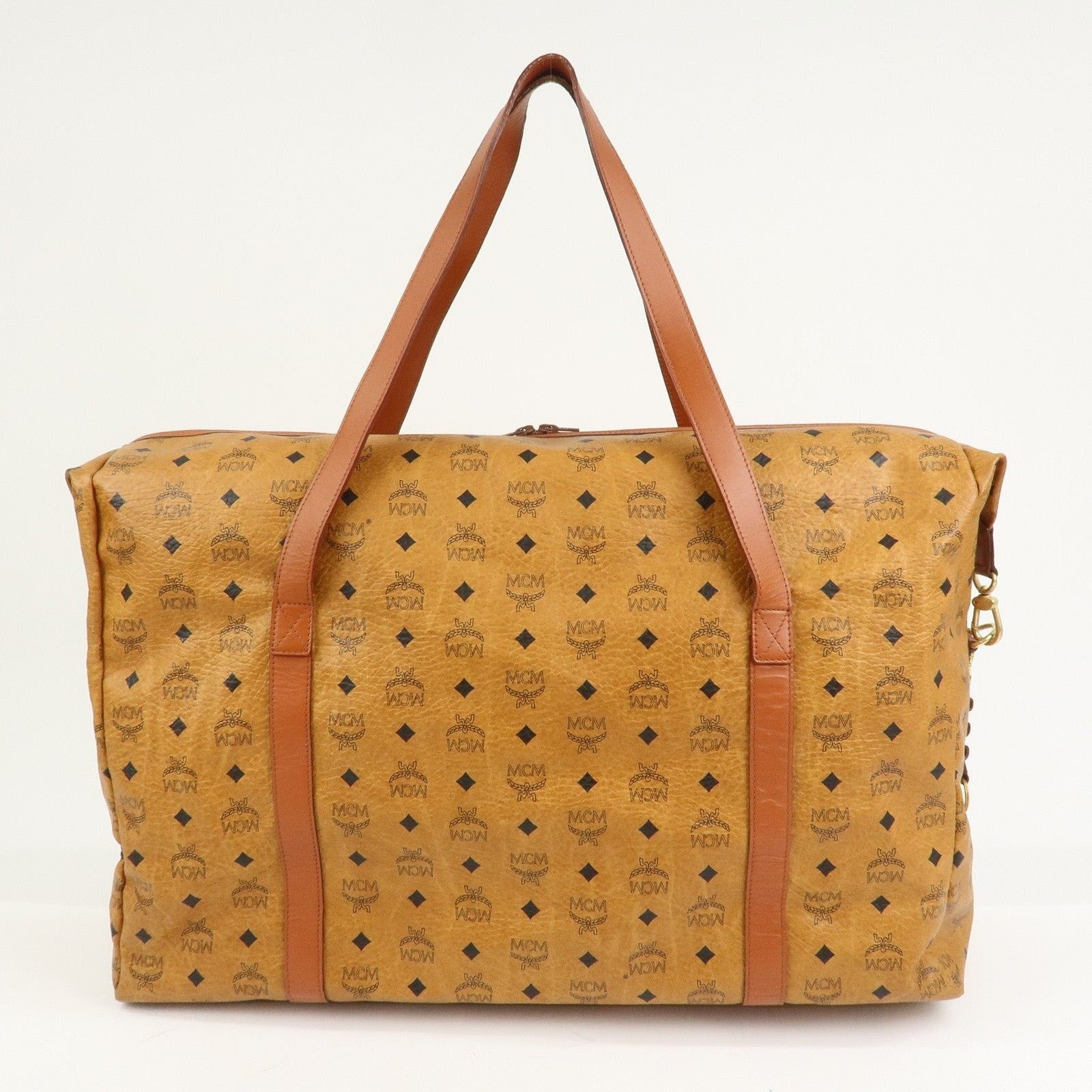 MCM MCM Visetos Coated Canvas Duffle Bag Brown Size ONE SIZE - 2 Thumbnail