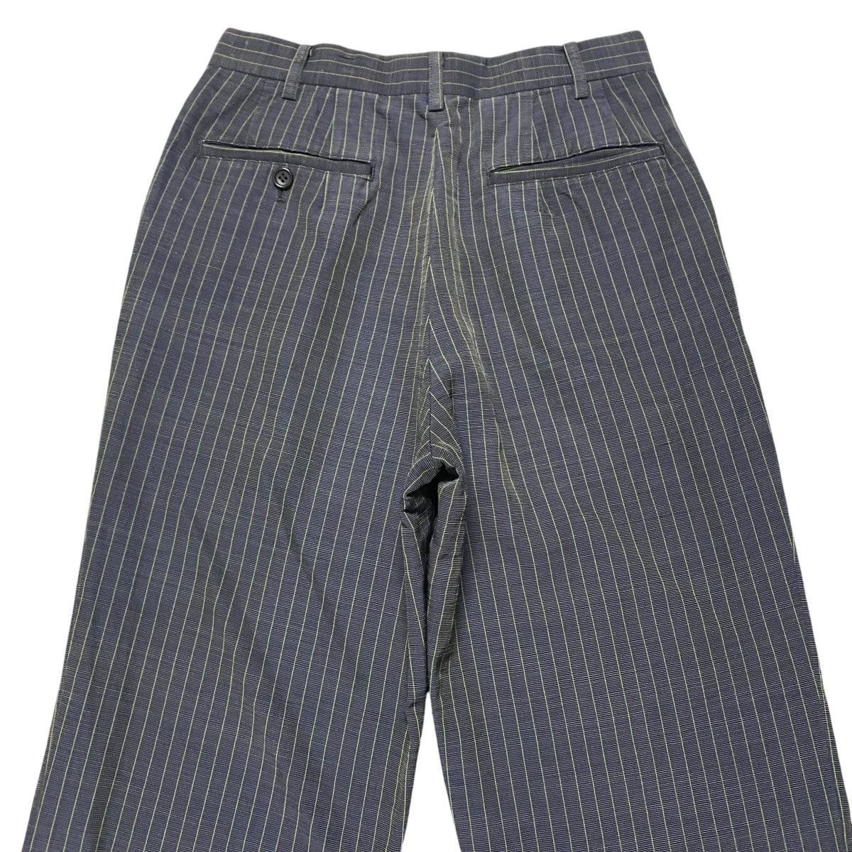 Yohji Yamamoto Vintage WORKSHOP BY YOHJI YAMAMOTO Striped Trouser Size 26" / US 2 / IT 38 - 9 Thumbnail