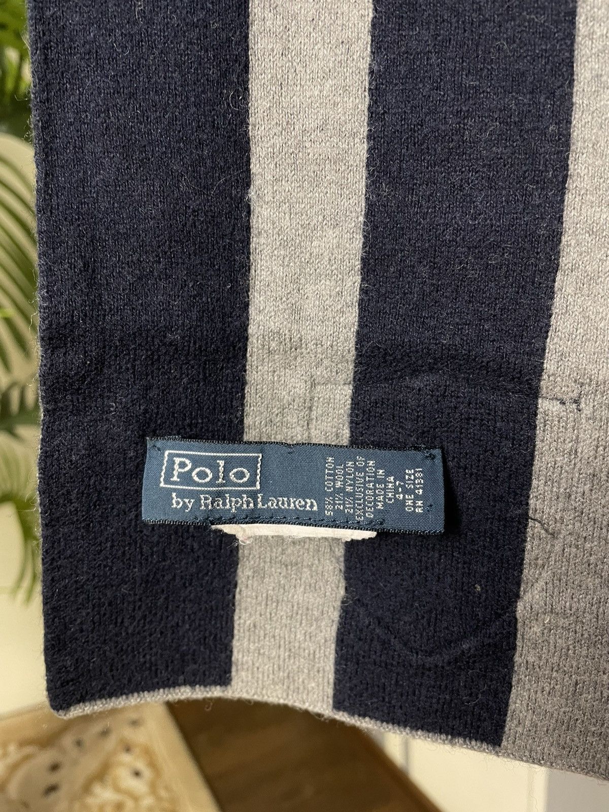 Polo Ralph Lauren Vintage Polo Ralph Lauren Patch Logo Scarf Size ONE SIZE - 4 Thumbnail