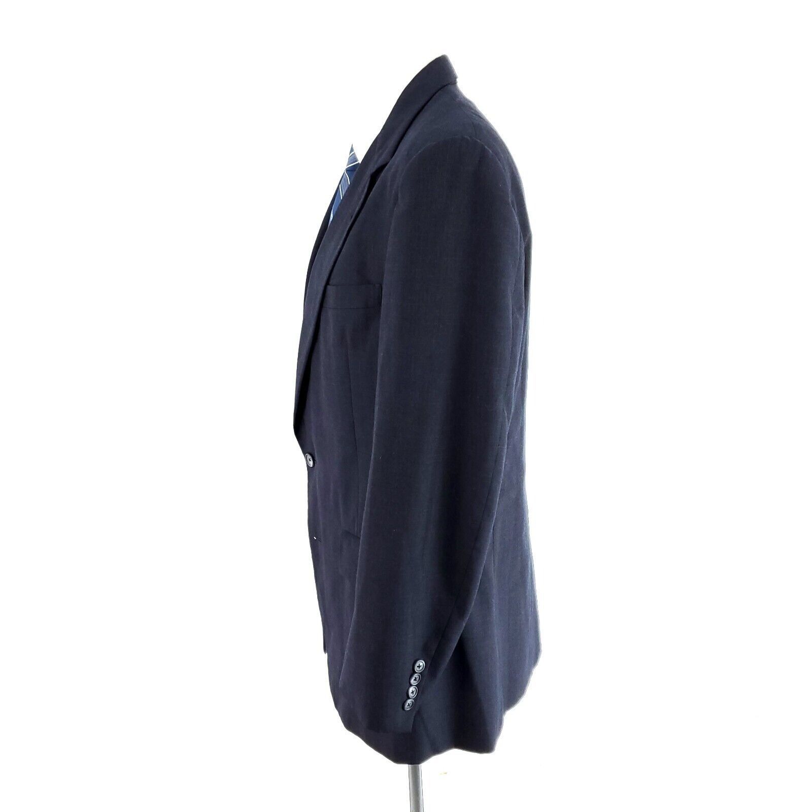 Hart Schaffner Marx Hart Schaffner Marx Wool 2 Button Blazer 40L Blue Size 40L - 4 Thumbnail