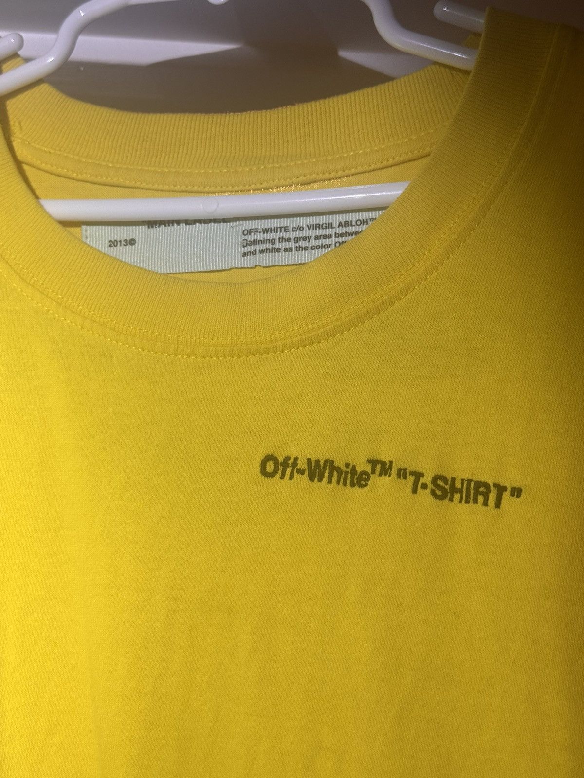 Off-White MAIN LABEL OFF WHITE TEE Size US M / EU 48-50 / 2 - 4 Thumbnail