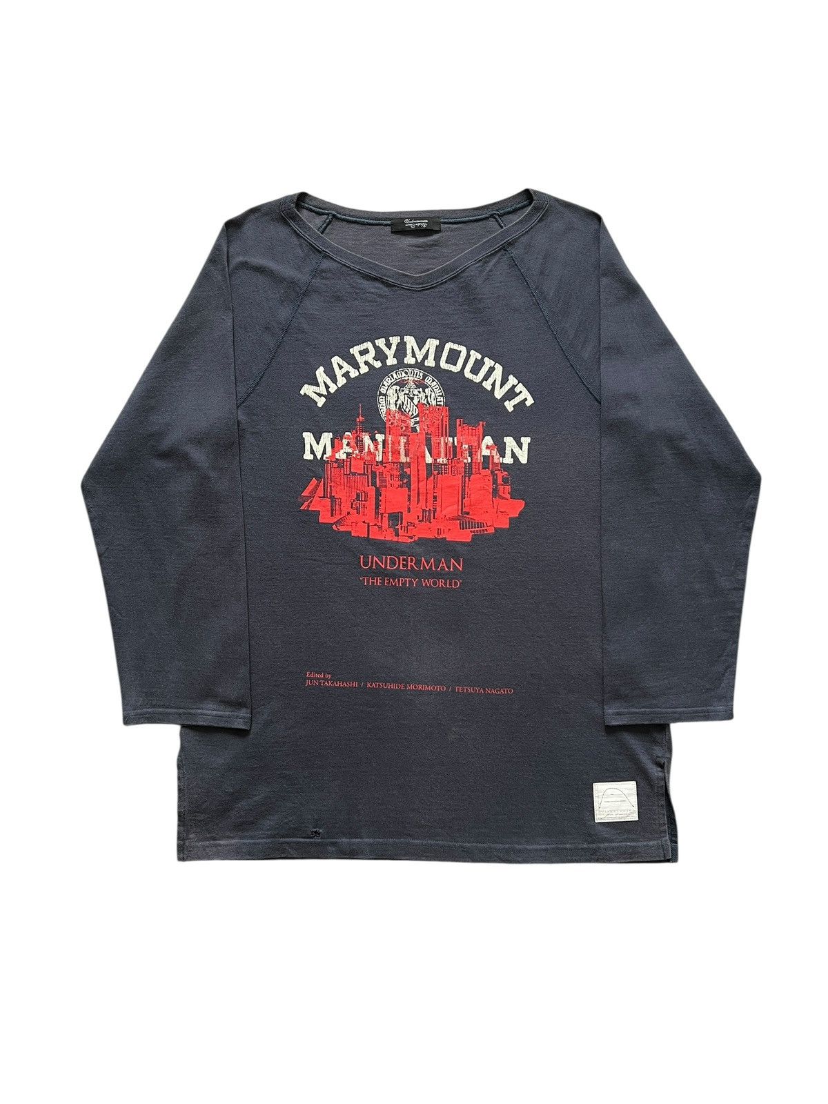 Undercover Undercover SS11 ‘Underman” Sun Faded Distressed Raglan Tee Size US M / EU 48-50 / 2 - 1 Thumbnail