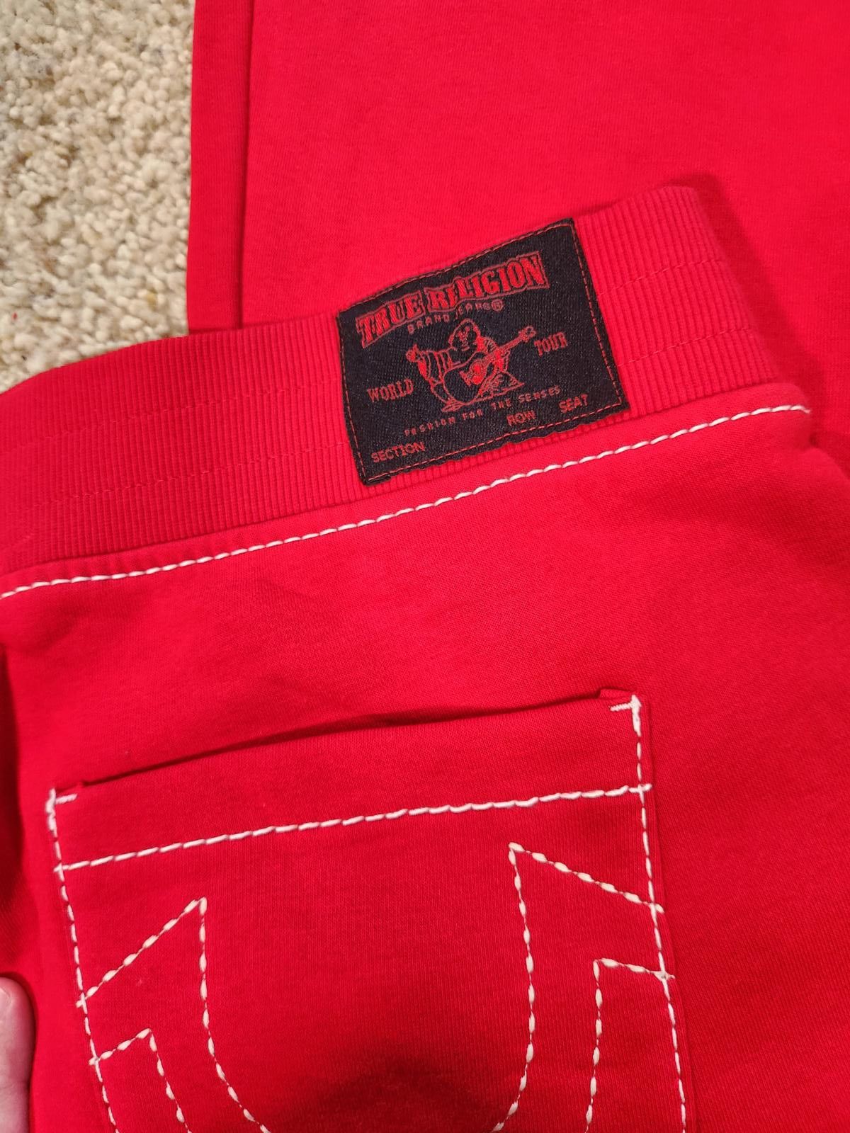 True Religion NEW True Religion Pull-On Flare Jeans Red Anniversary XL Size 40" / US 18 - 2 Thumbnail