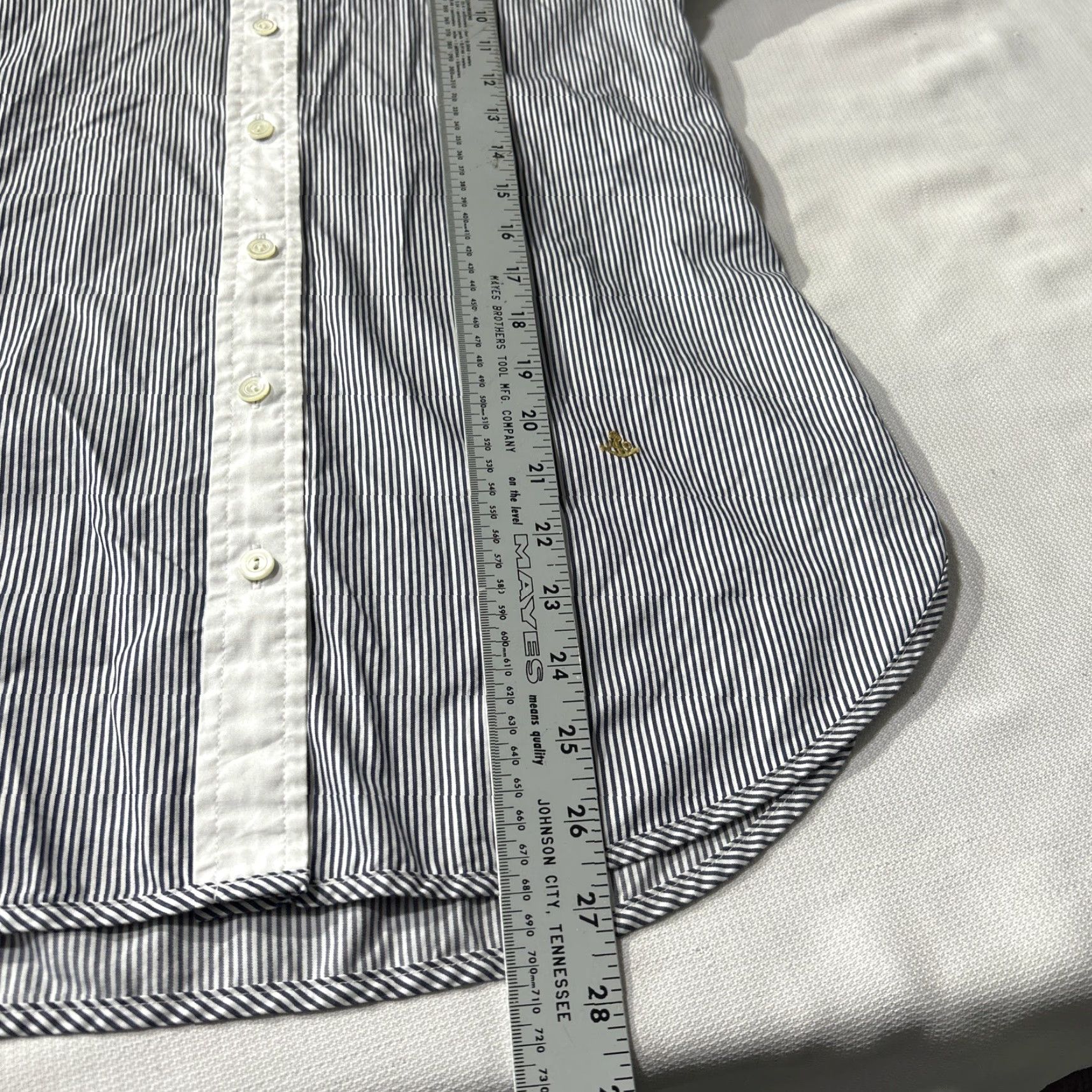 J.Crew J.Crew Button-Up Shirt Women’s Size 2 Long Sleeve Blue White Striped Shirt Long Sleeves Women Size XS / US 0-2 / IT 36-38 - 6 Thumbnail