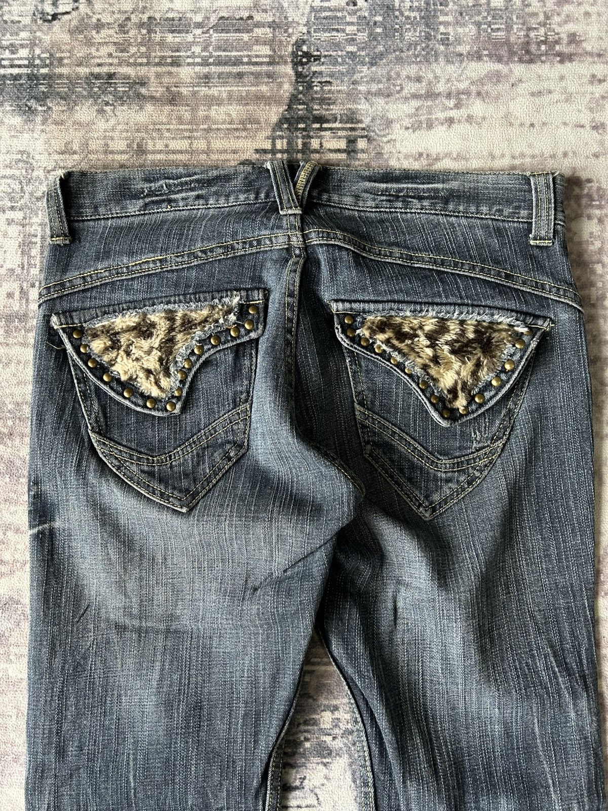 Japanese Brand Oririn Rabbit Flared Jeans Size 32" / US 10 / IT 46 - 8 Thumbnail