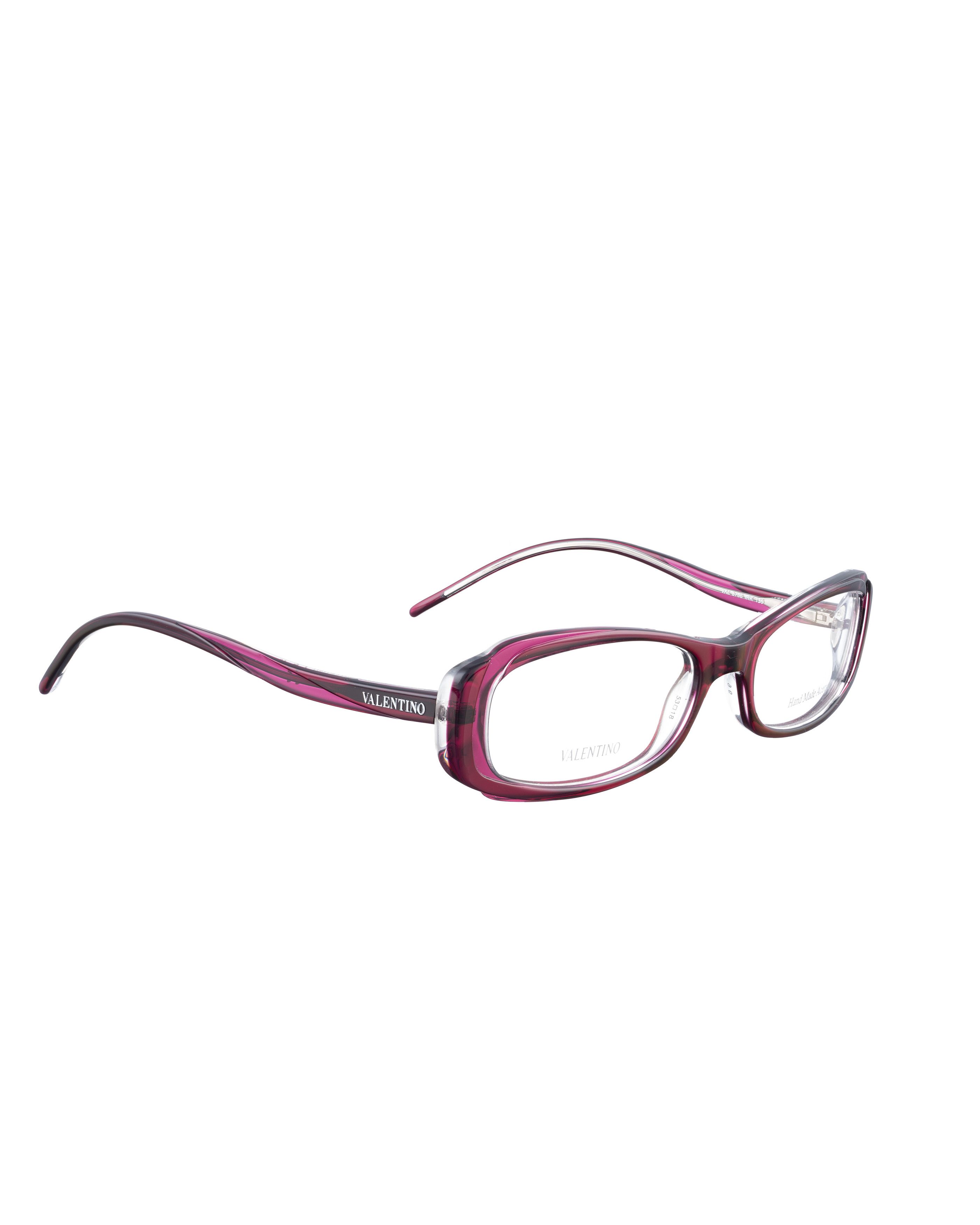 Valentino Valentino 00s Deep Violet Transparent Glasses Size ONE SIZE - 2 Thumbnail