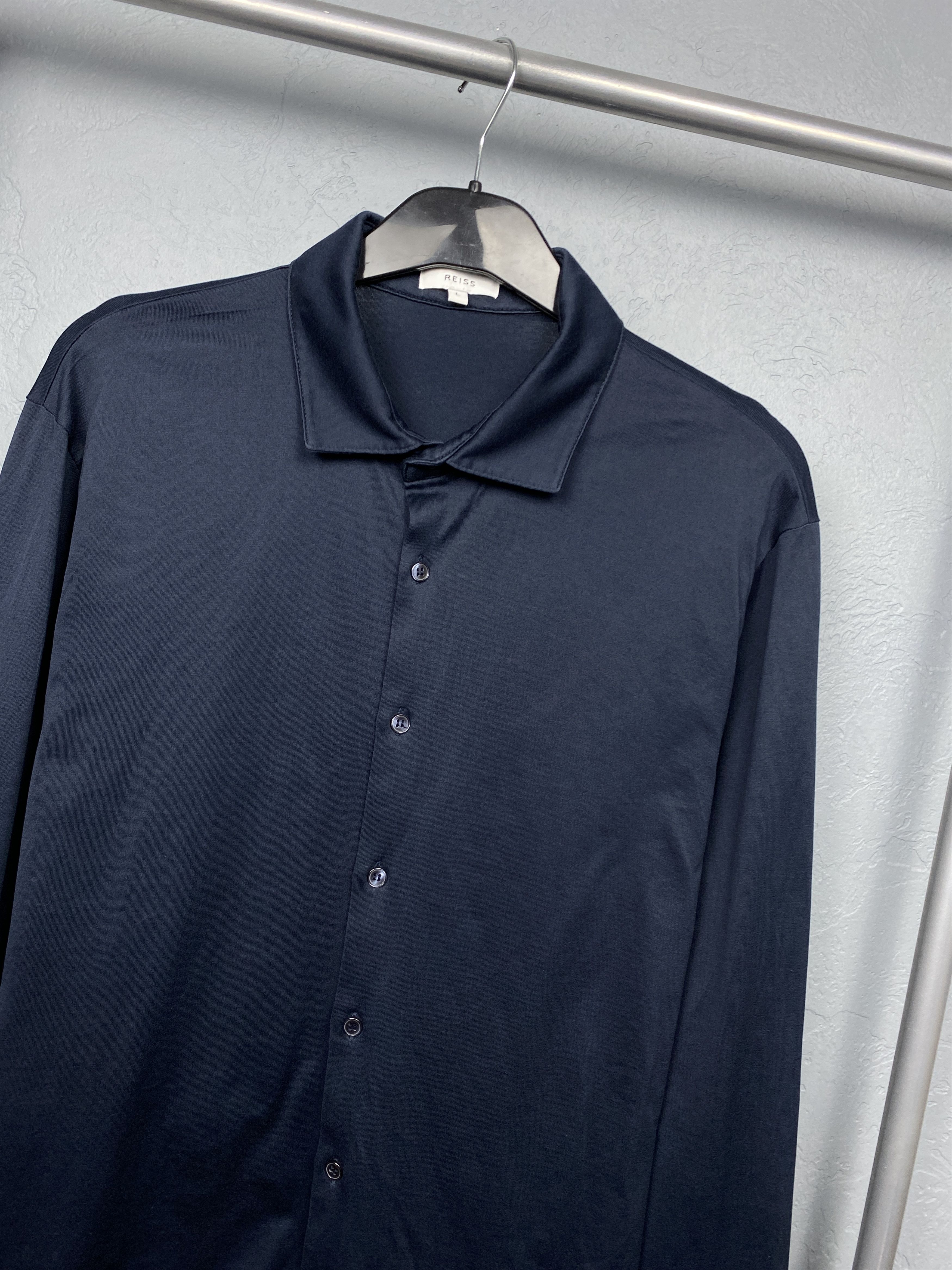 Reiss Reiss Mens Long Sleeve Polo Shirt Size US L / EU 52-54 / 3 - 2 Thumbnail