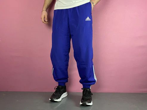 Adidas × Vintage 90s Adidas Vintage Men's Track Pants - M Size US 38 / EU 54 - 3 Thumbnail