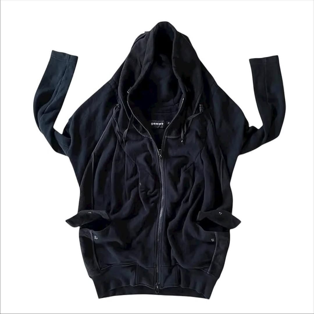 Yohji Yamamoto Gomme Homme by Yohji Yamamoto Maki Hiroshige Gimmick Hoodie Size US M / EU 48-50 / 2 - 6 Thumbnail