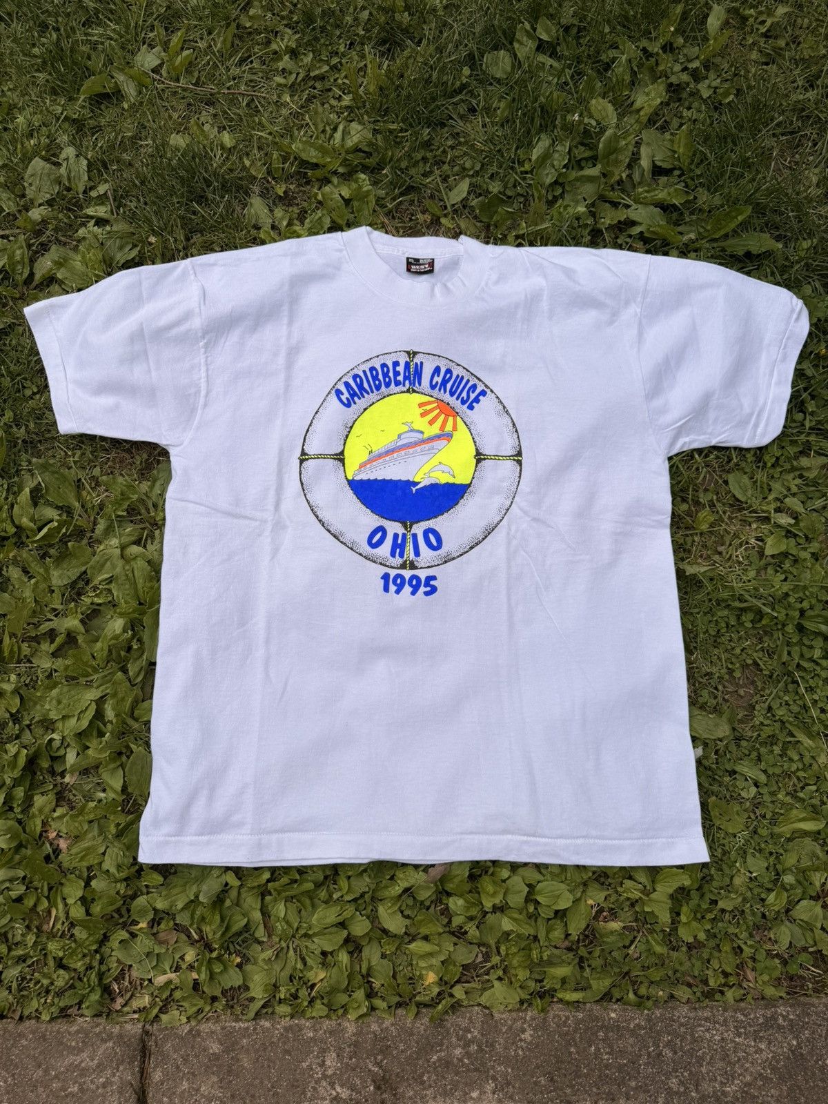 Vintage VTG 1995 Caribbean Cruise Single Stitch tee Size XL Size US XL / EU 56 / 4 - 1 Thumbnail
