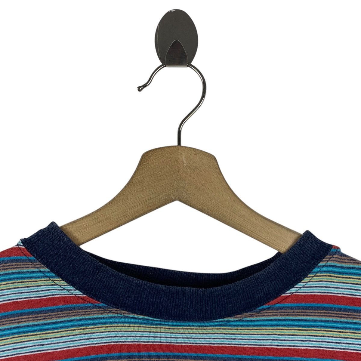 Japanese Brand × Vintage Vintage STOCK BADILAY By octupus army stripe tee Size US L / EU 52-54 / 3 - 5 Thumbnail