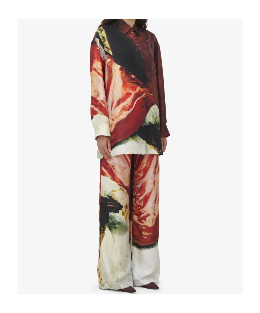 Alexander McQueen o1srvl11e0226 Silk Twill Shirt In Multicolor Size S / US 4 / IT 40 - 4 Thumbnail