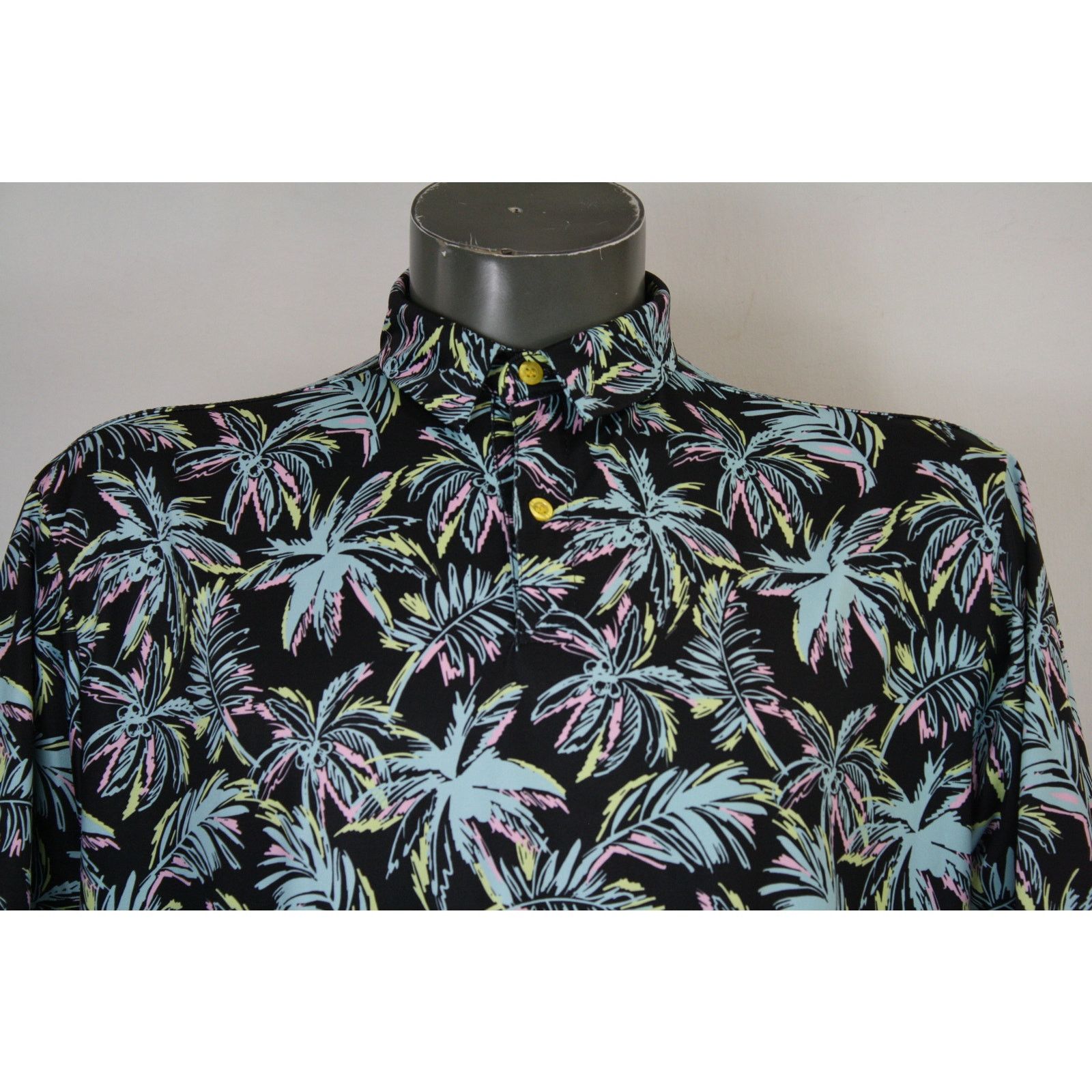 Loft LOFTY Polo Shirt Lot 3 L Tropical Floral Golf Performance Size US L / EU 52-54 / 3 - 9 Thumbnail