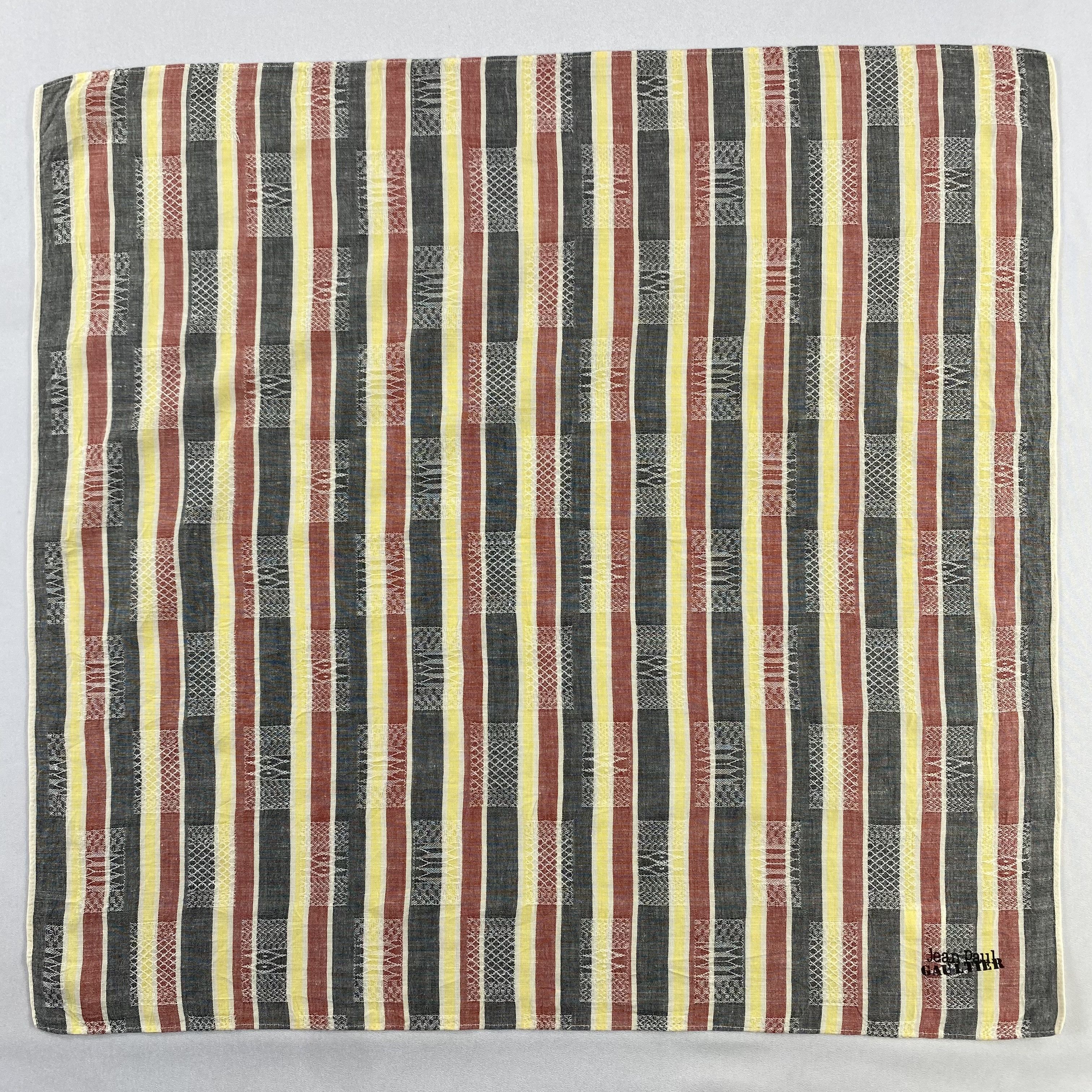 Jean Paul Gaultier × Vintage Jean Paul Gaultier Bandana/ Handkerchief / Neckerchief-P1342 Size ONE SIZE - 1 Thumbnail