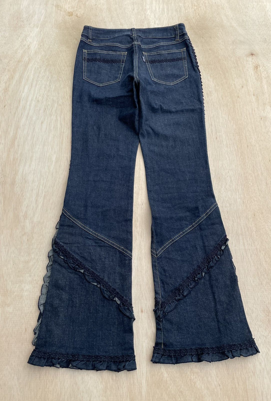 Hysteric Glamour × If Six Was Nine × Japanese Brand Pink House Flare Jeans Gothic Boot Cut Size 28" / US 6 / IT 42 - 5 Thumbnail