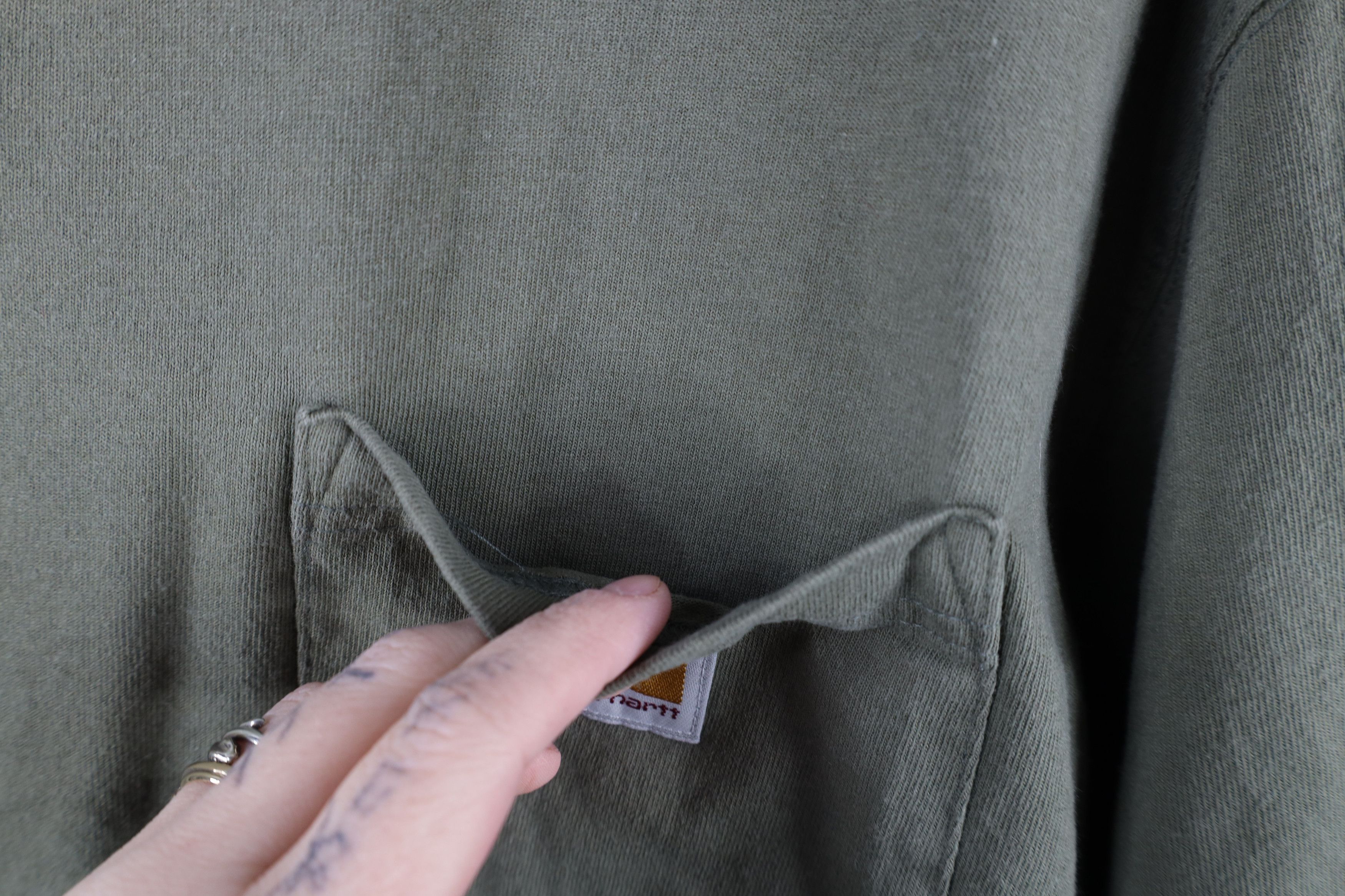 Carhartt × Vintage Vintage Y2K Carhartt Spell Loose Fit Pocket T-Shirt Green Size US L / EU 52-54 / 3 - 5 Thumbnail